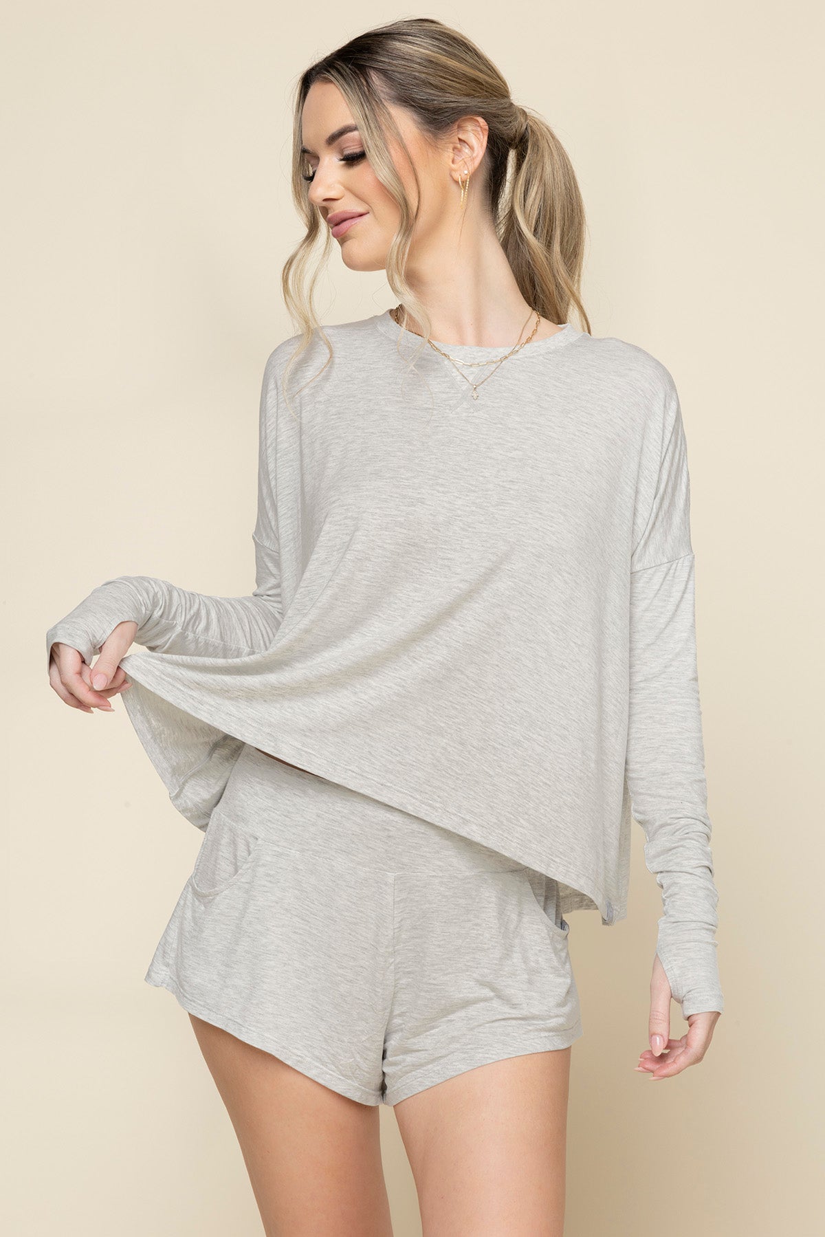 The Perfect Long Sleeve Top - Heather Grey Outlet For Sale