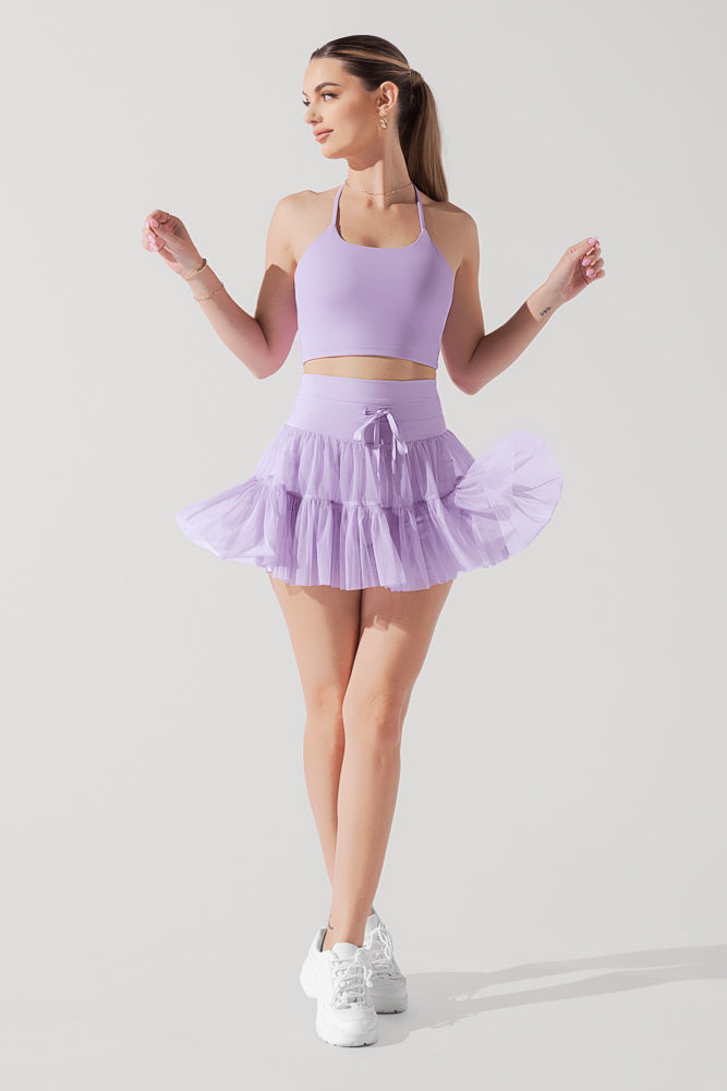 Pirouette Skort - Digital Lavender Geniue Stockist Cheap Online