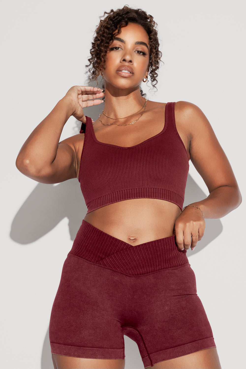 Be My Sweetheart Seamless Crop Top - Garnet Factory Outlet For Sale