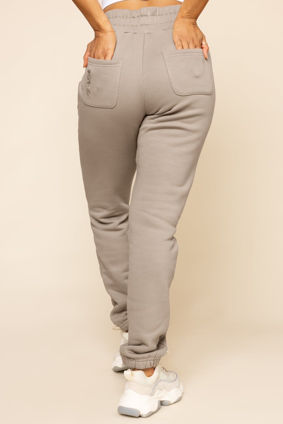 Cloud Rollover Sweatpant - Taupe Free Shipping Perfect