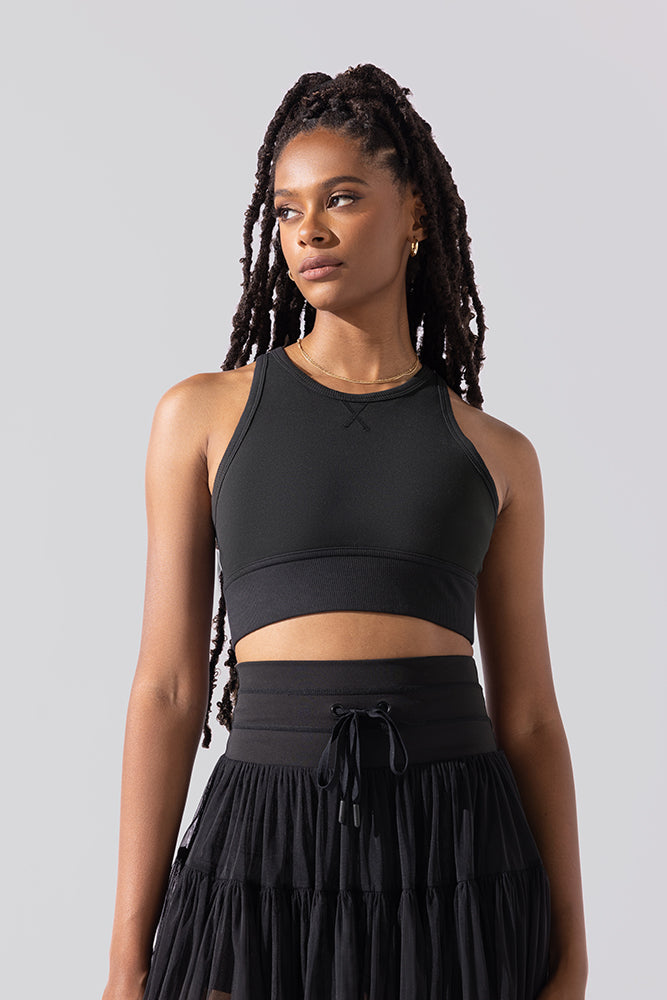 Sweat Sesh Crop Top - Black Fashionable For Sale