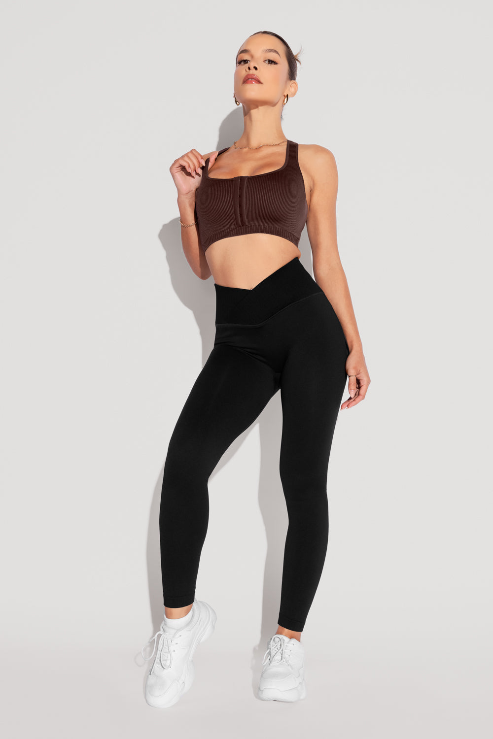 Crisscross Hourglass Seamless Legging - Black Pictures Cheap Pice