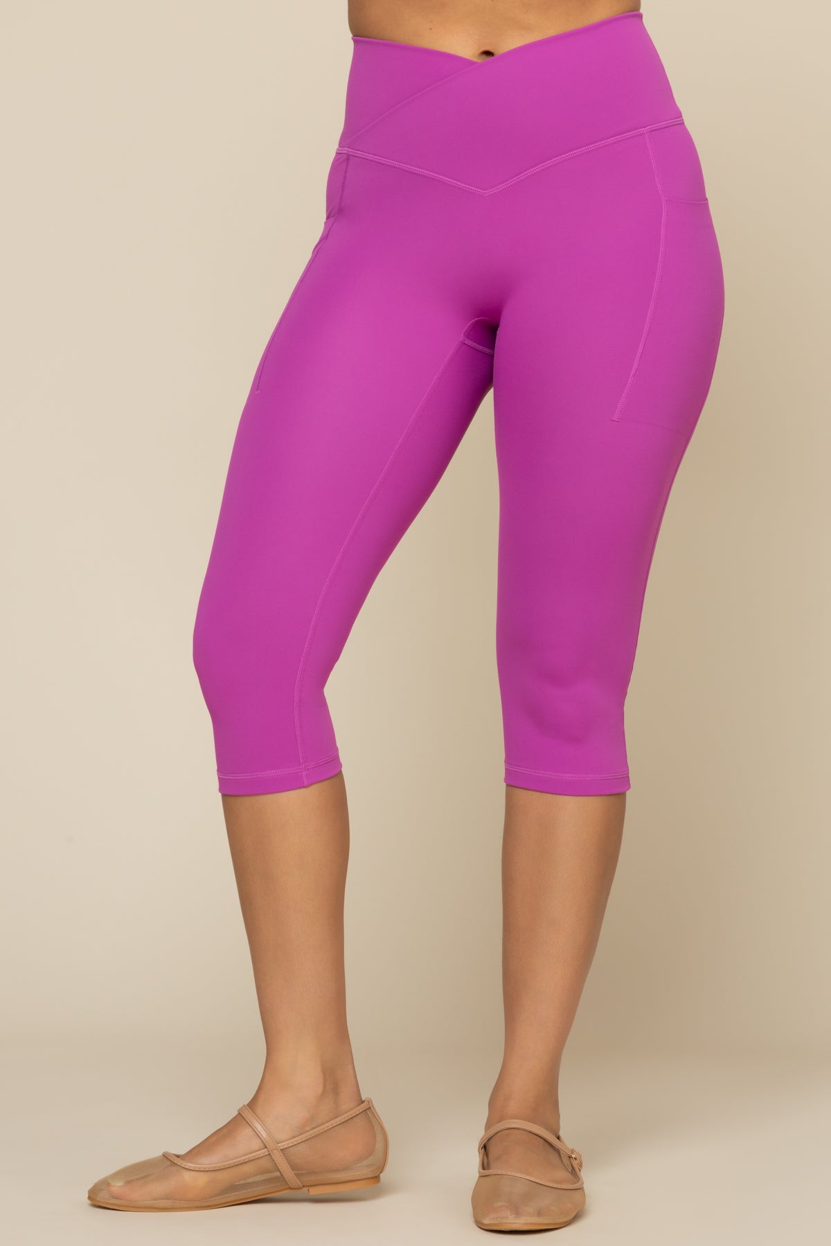 Crisscross Hourglass Capri - Royal Orchid Get Authentic