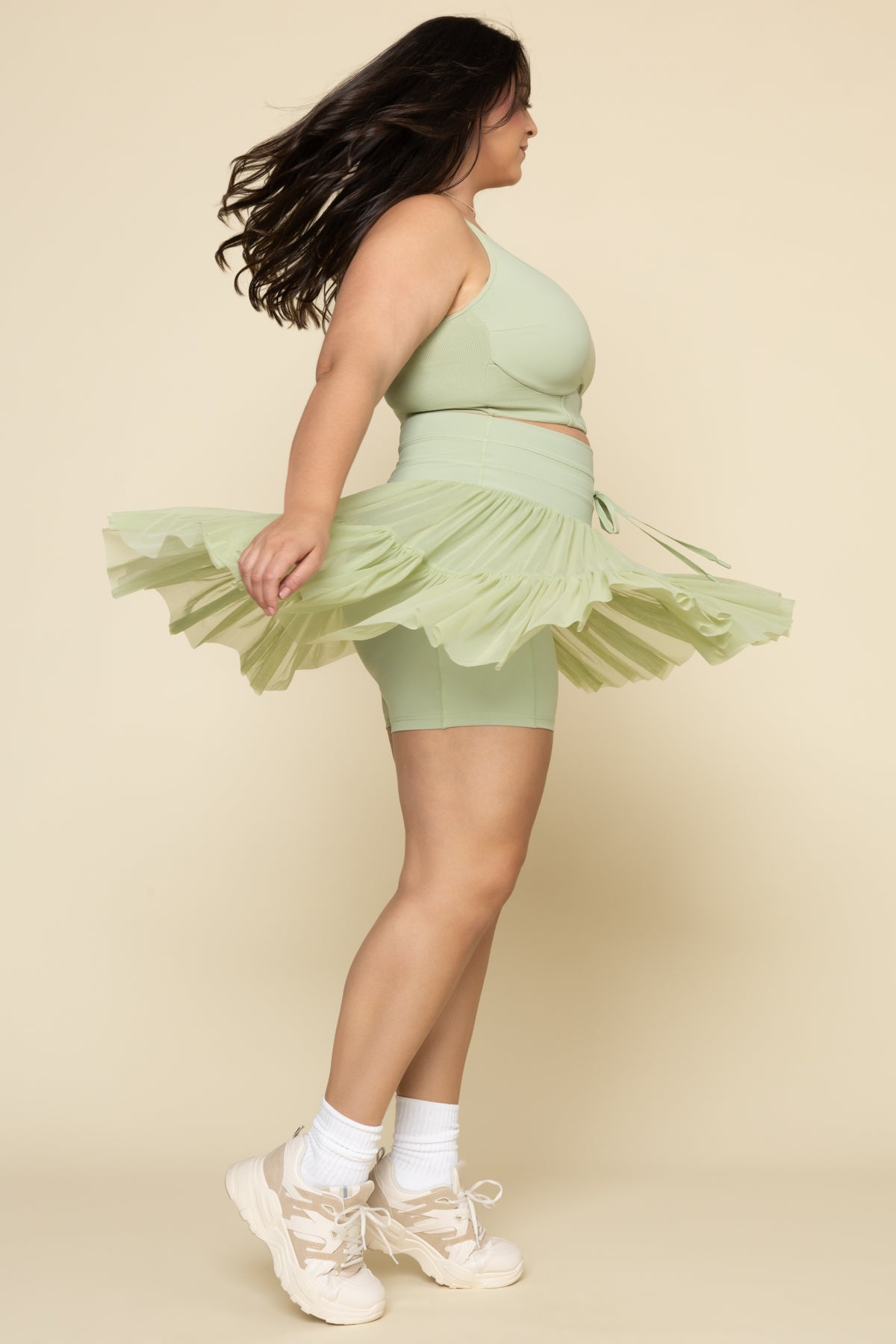 Pirouette Skort - Pistachio Clearance Geniue Stockist