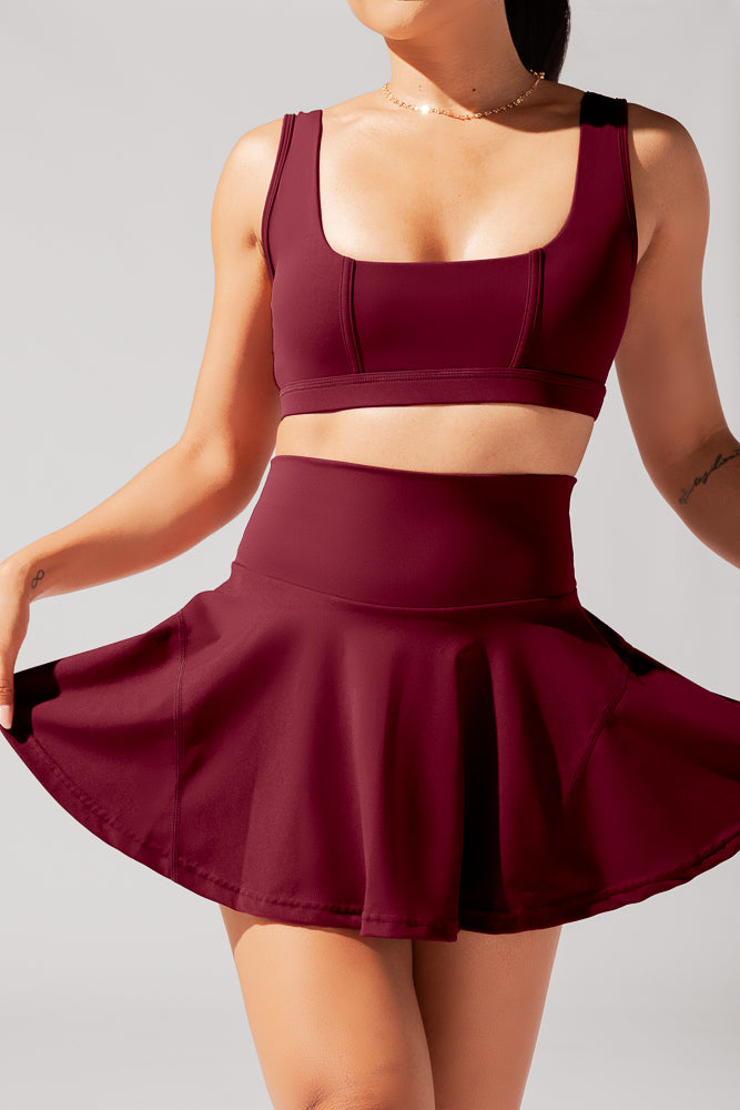 Twirl Skort - Crimson Good Selling Online