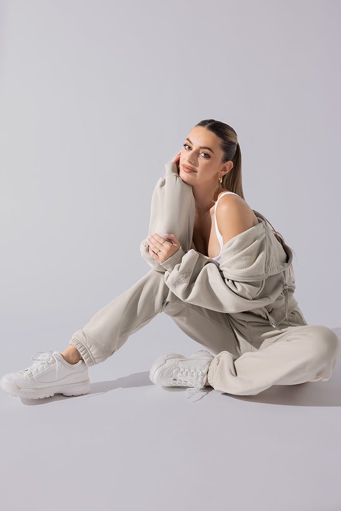 Cloud Rollover Sweatpant - Seashell Clearance Clearance Store