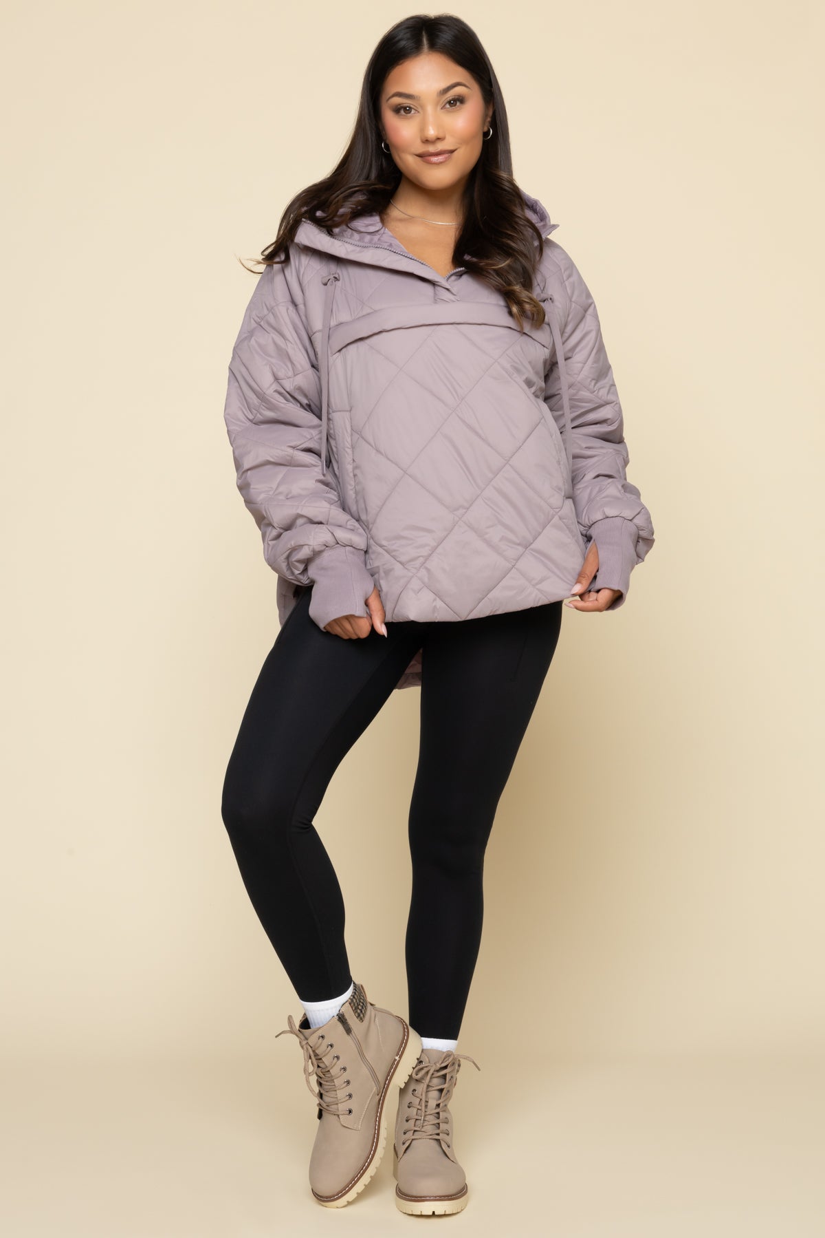 Pillow Packable Puffer Jacket - Dusty Mauve Largest Supplier Cheap Pice