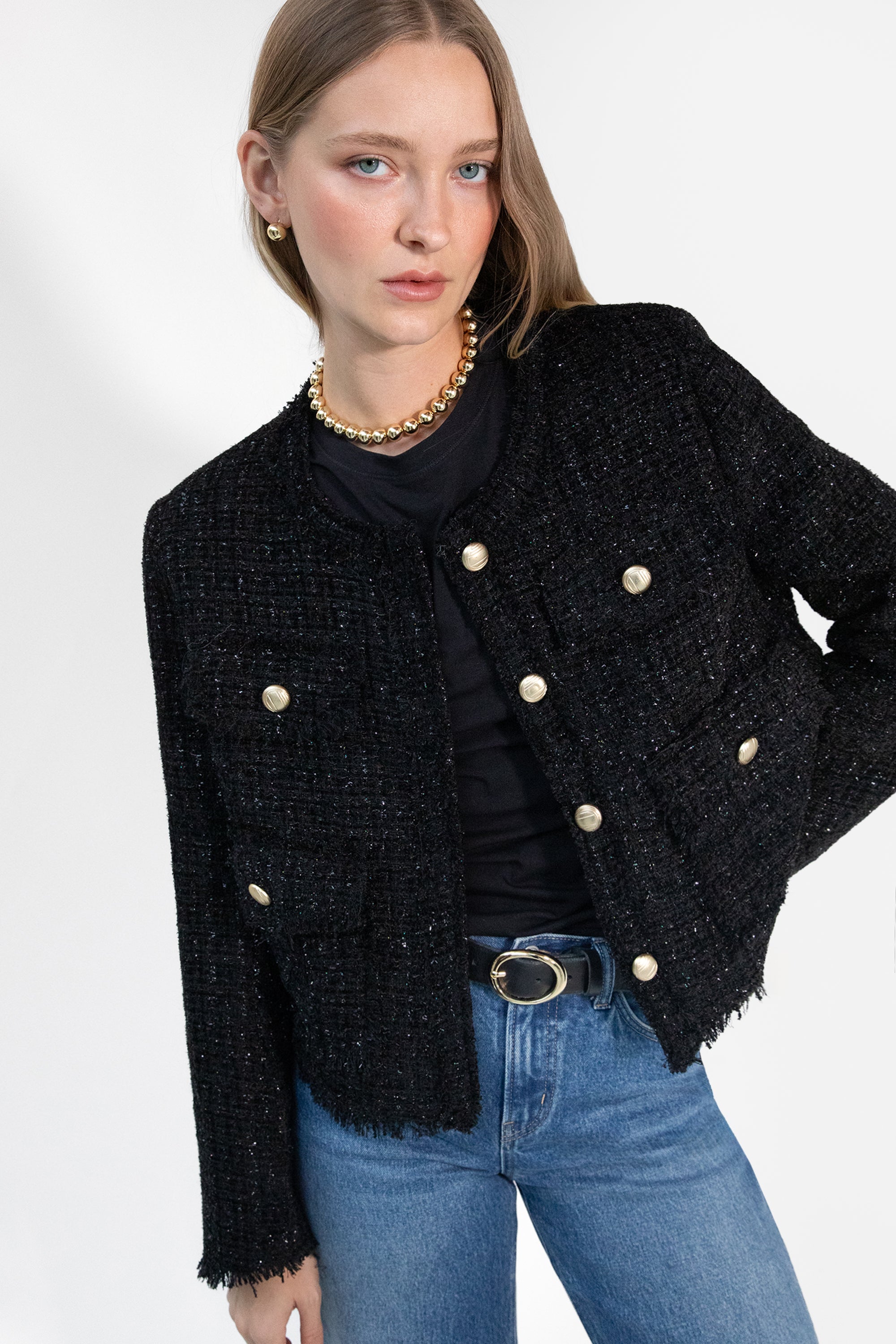 CROPPED TWEED JACKET Outlet Collections