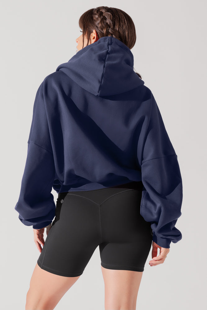 Zip Cloud Hoodie - Academic Navy Free Shipping 2025 Unisex