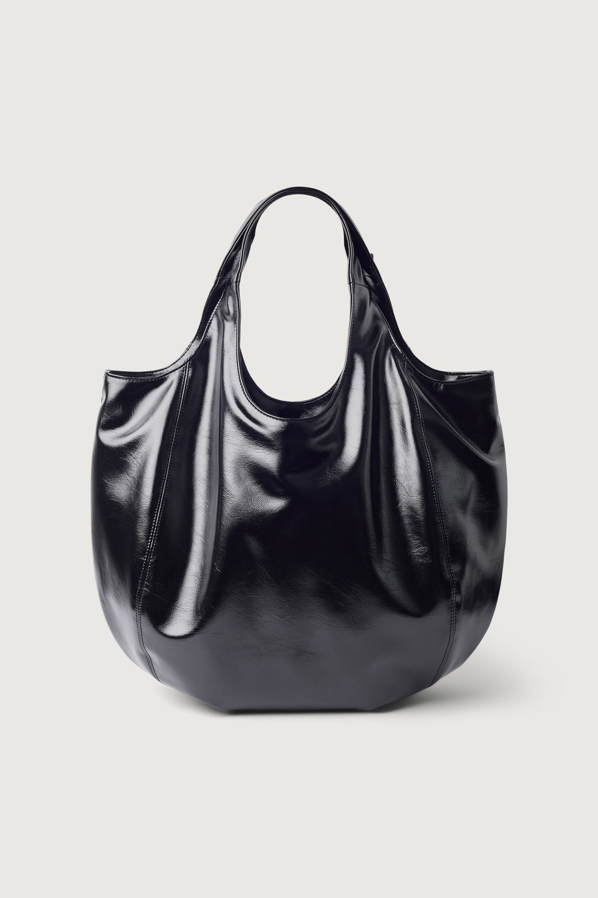 PADDED VEGAN LEATHER TOTE BAG Outlet View