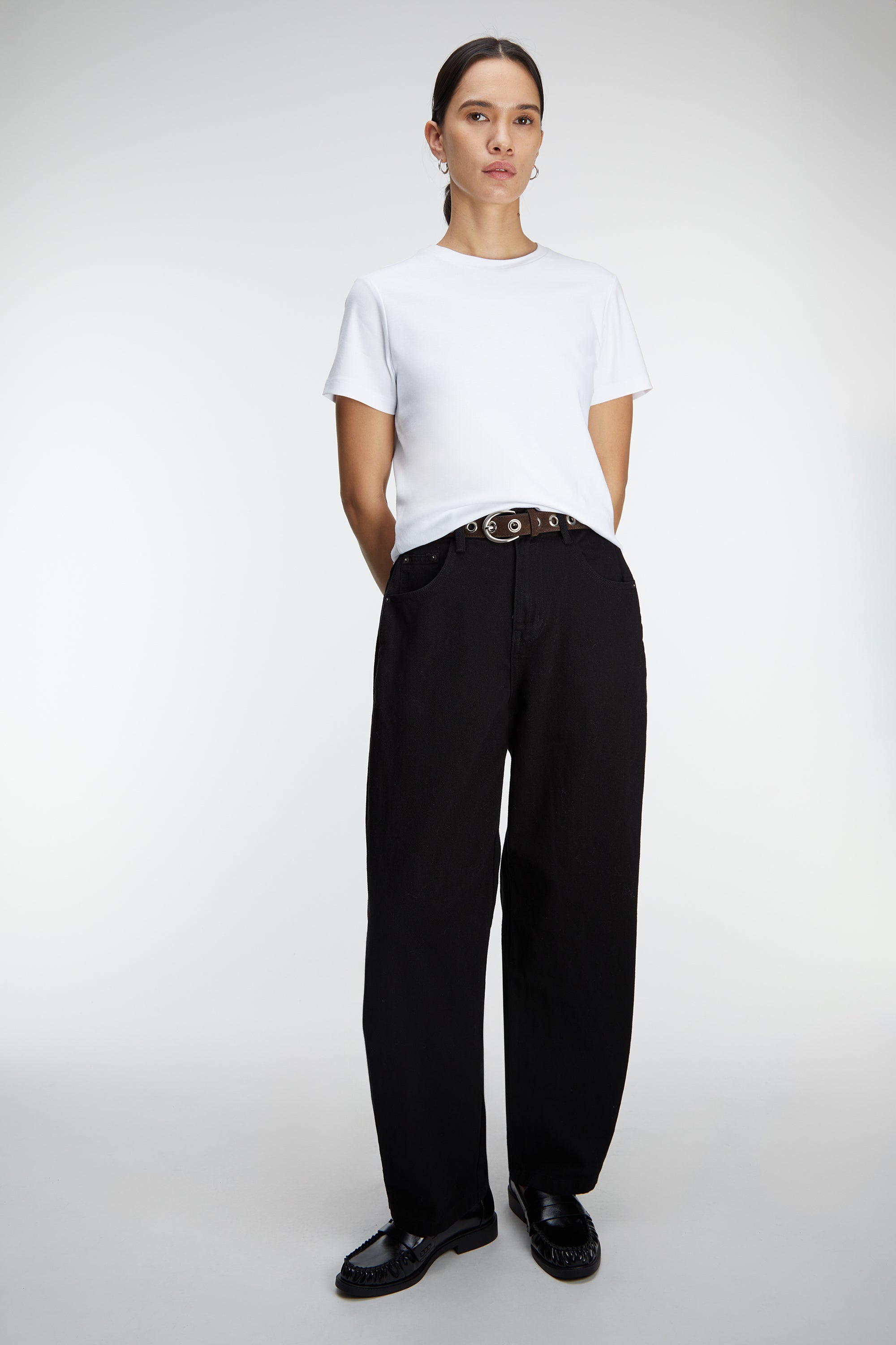 BOTTOM SNAP COTTON TWILL PANTS 2025 Unisex