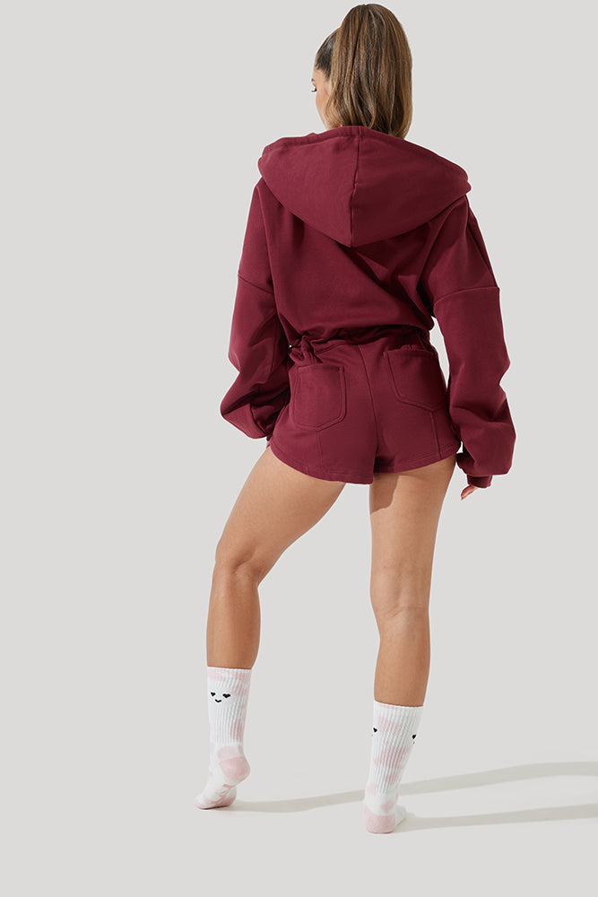 Cloud Romper - Red Wine Free Shipping Marketable