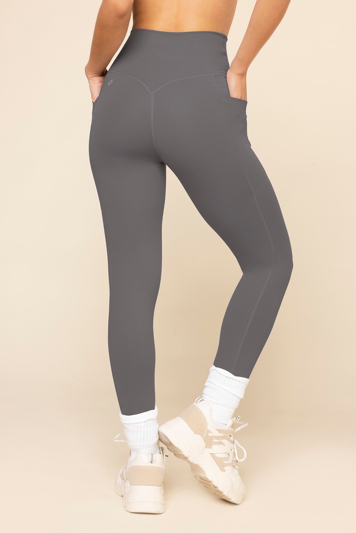 Crisscross Hourglass Leggings with Pockets - Slate Collections Cheap Online