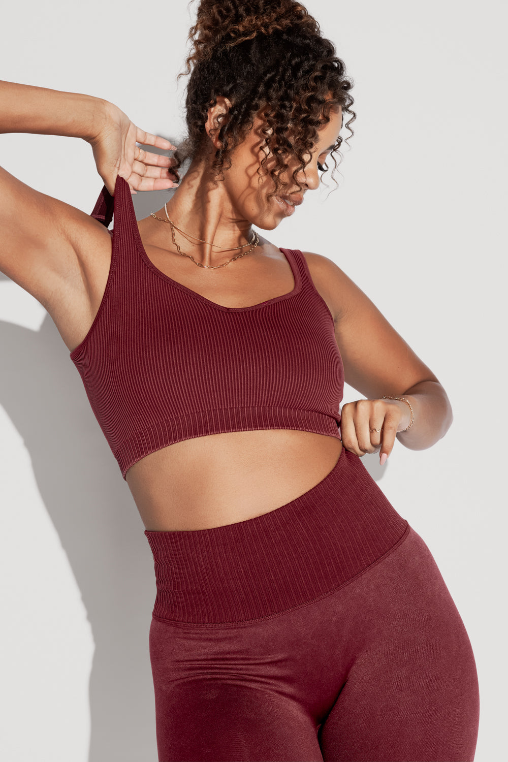 Be My Sweetheart Seamless Crop Top - Garnet Factory Outlet For Sale