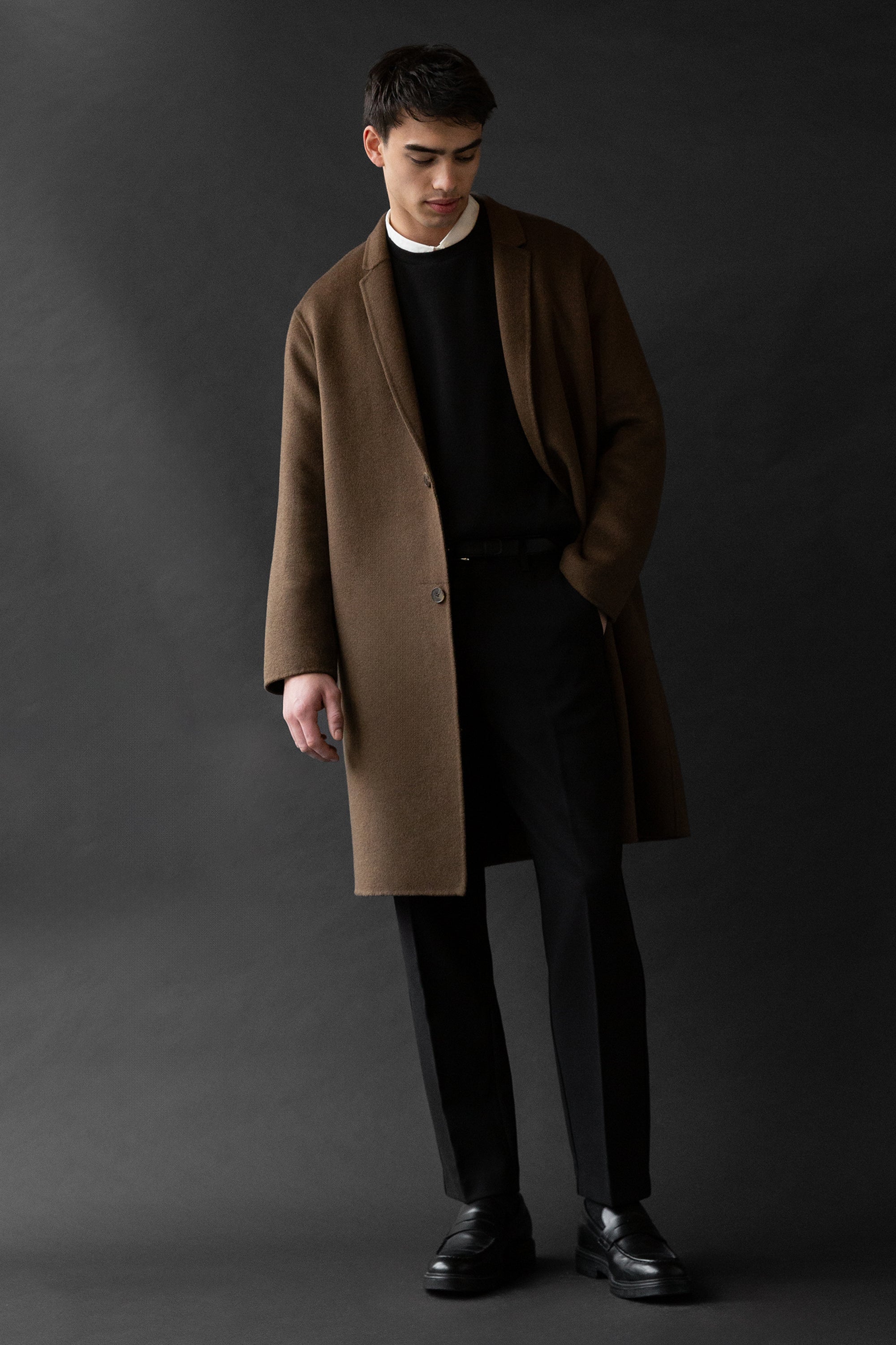 DOUBLE-FACED WOOL BLEND COAT Geniue Stockist