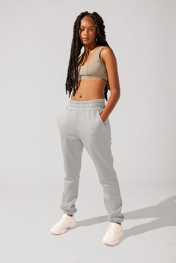 Cloud Rollover Sweatpant - Heather Grey Sale Wholesale Pice