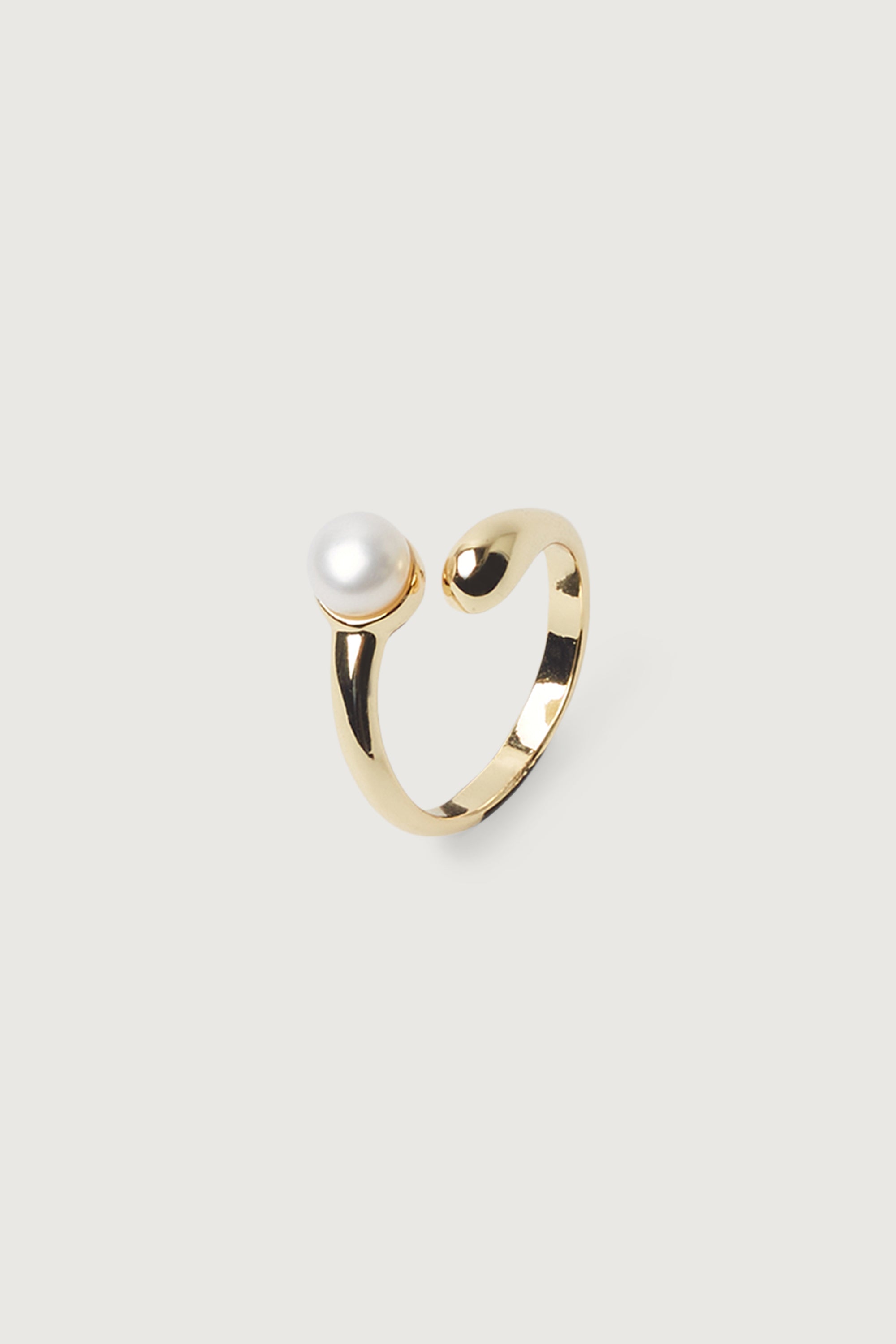 CURVED RING WITH PEARL Order