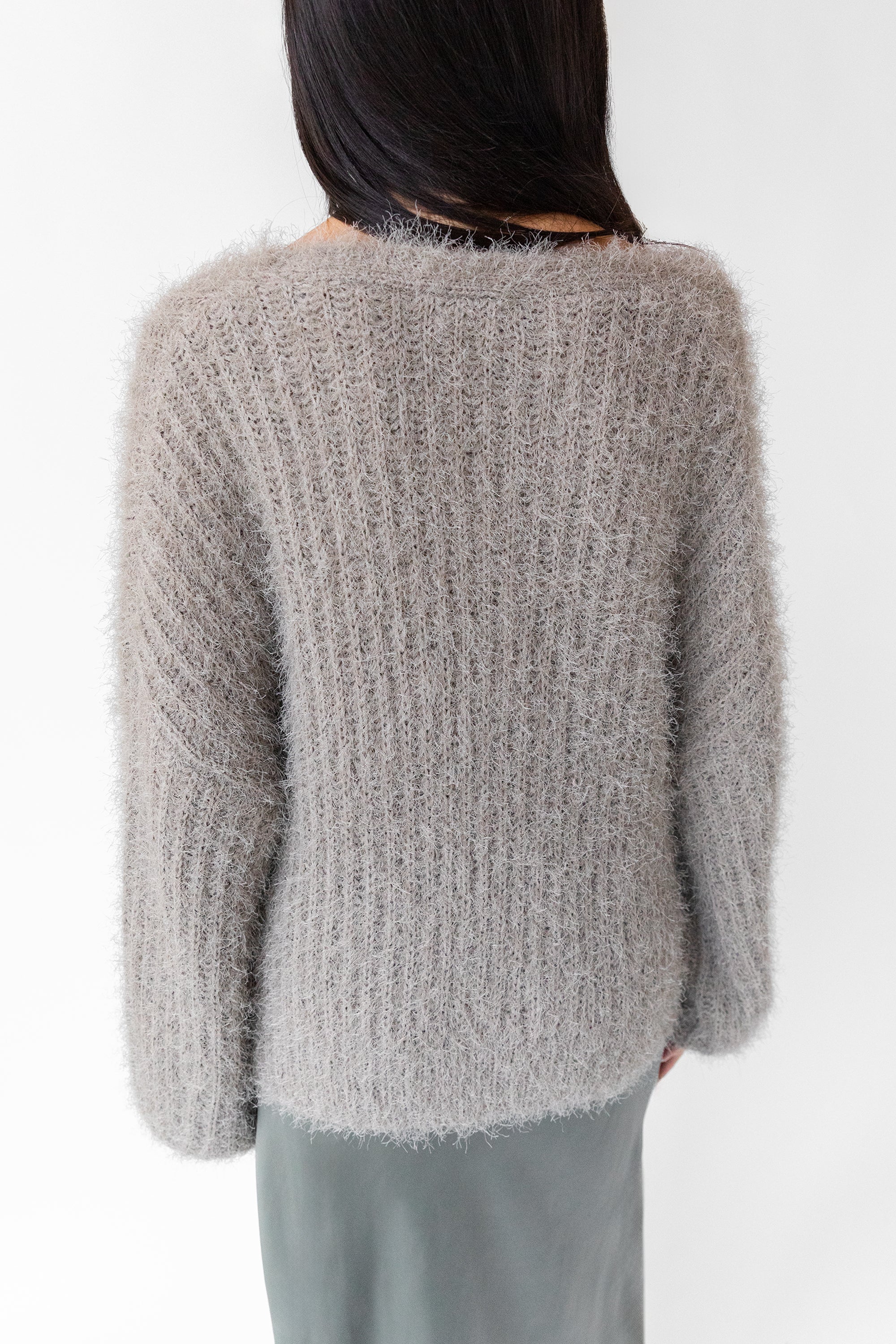 FUZZY OPEN FRONT CARDIGAN With Credit Card Online