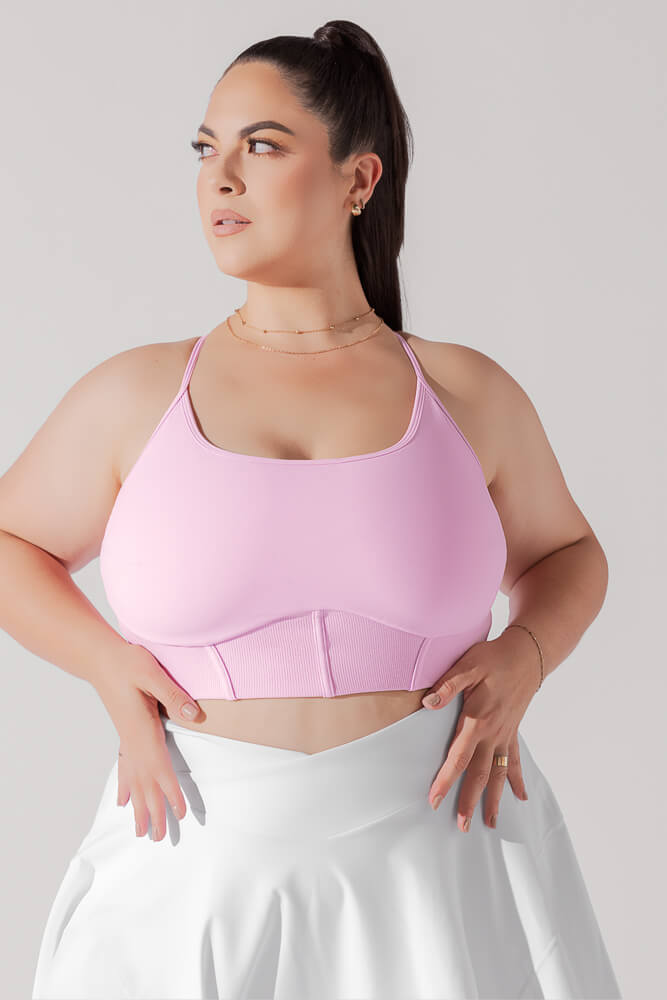 Pli¨¦ Corset Crop Bralette - Bubblegum Buy Cheap Clearance Store