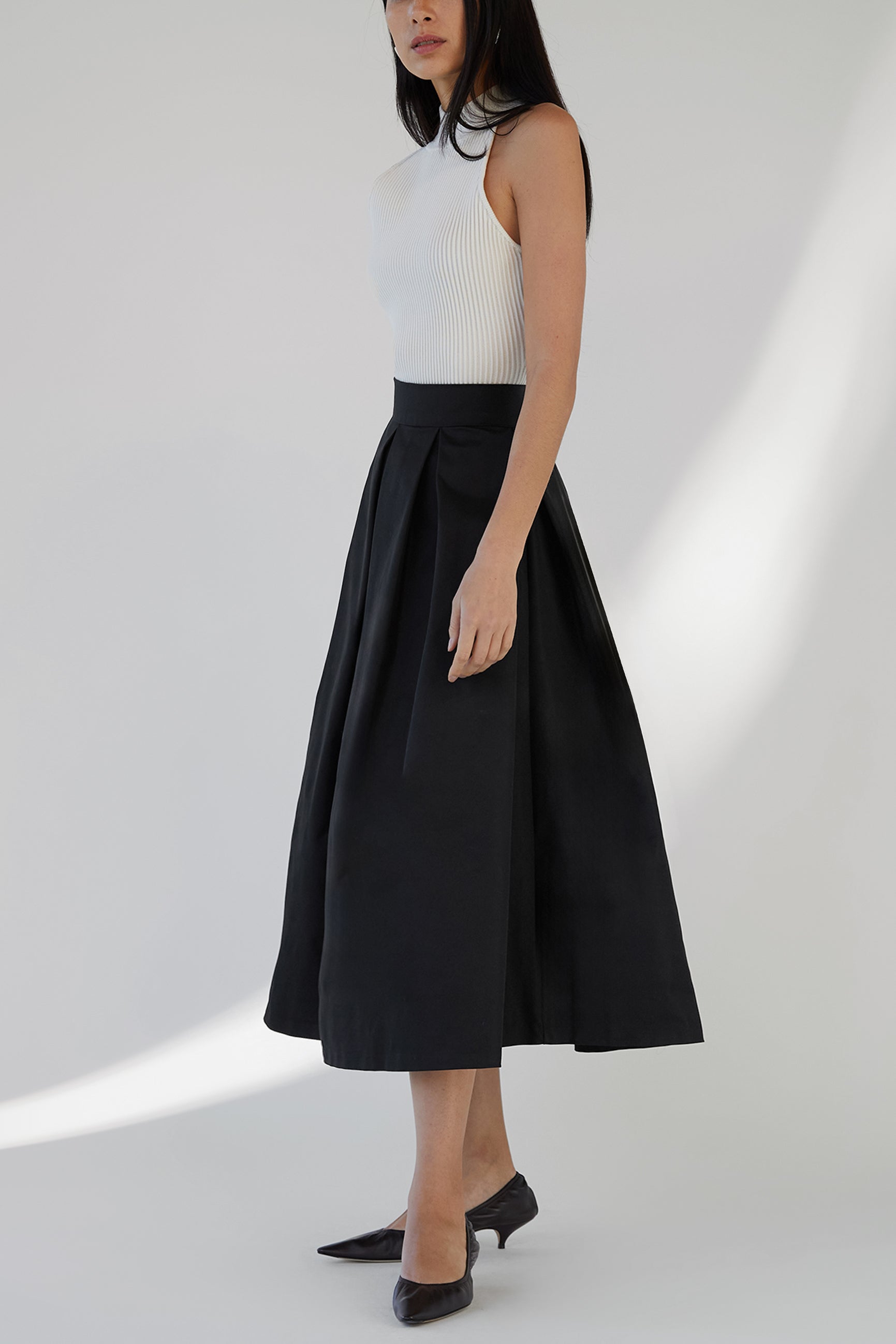 MIDI PLEATED SKIRT 2025 New