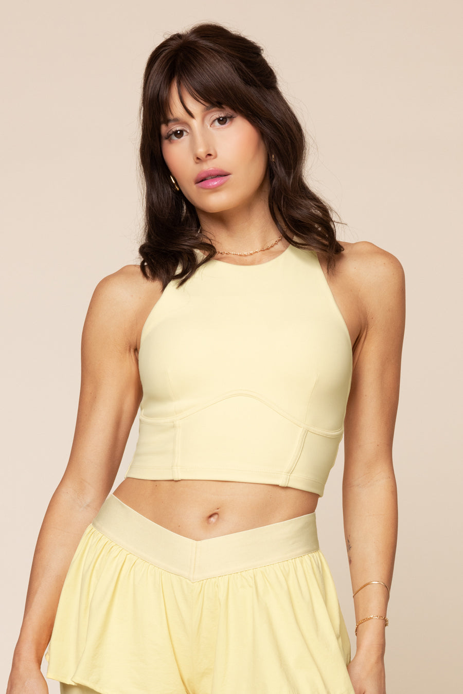 Cleo Corset Crop Bralette - Buttercream Online Shop From China