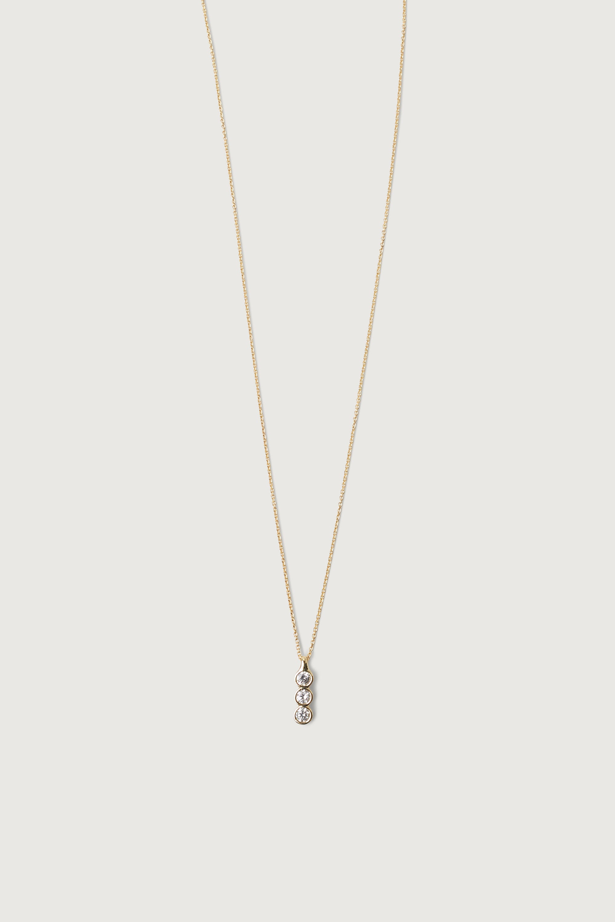 TRIPLE ZIRCONIA PENDANT NECKLACE Manchester Sale Online