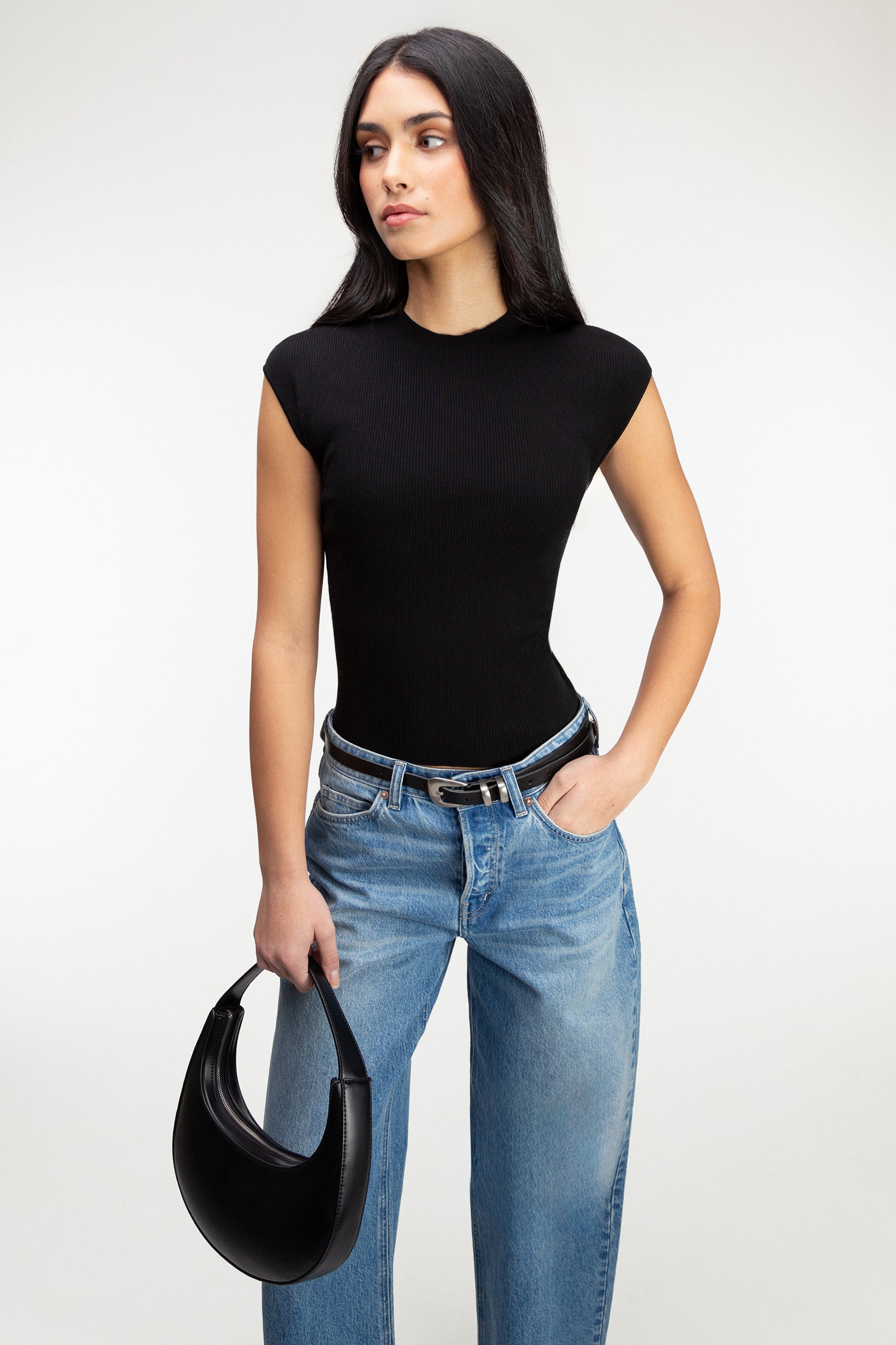 CLASSIC SLEEVELESS KNIT TOP Clearance Explore