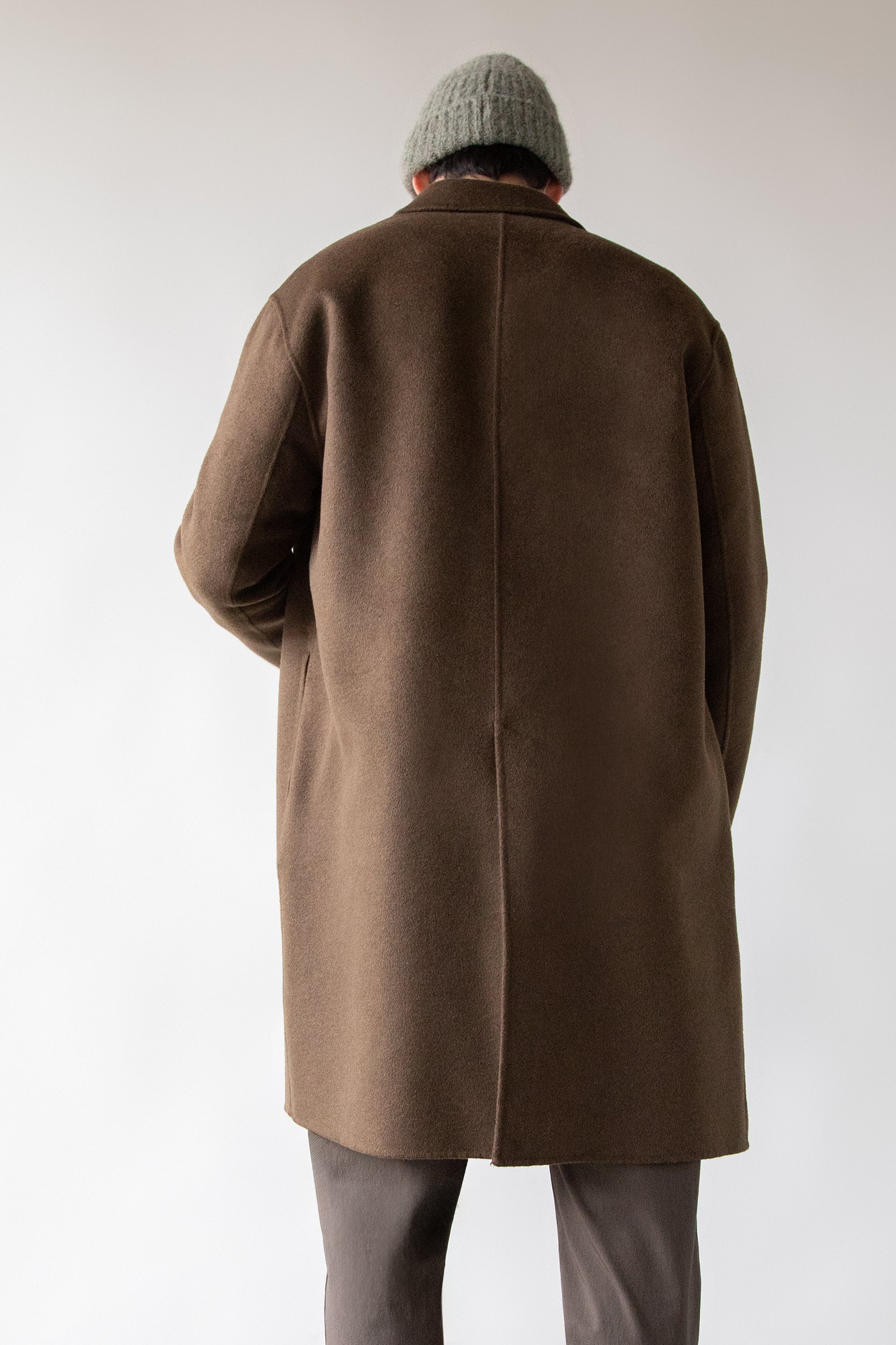 DOUBLE-FACED WOOL BLEND COAT Geniue Stockist