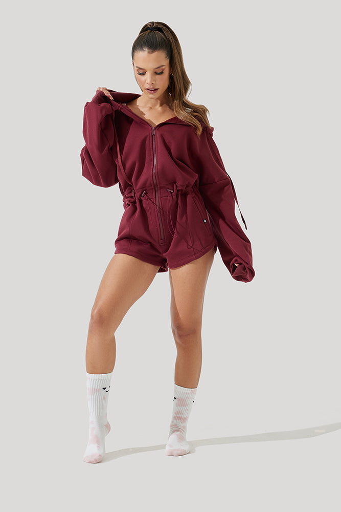 Cloud Romper - Red Wine Free Shipping Marketable