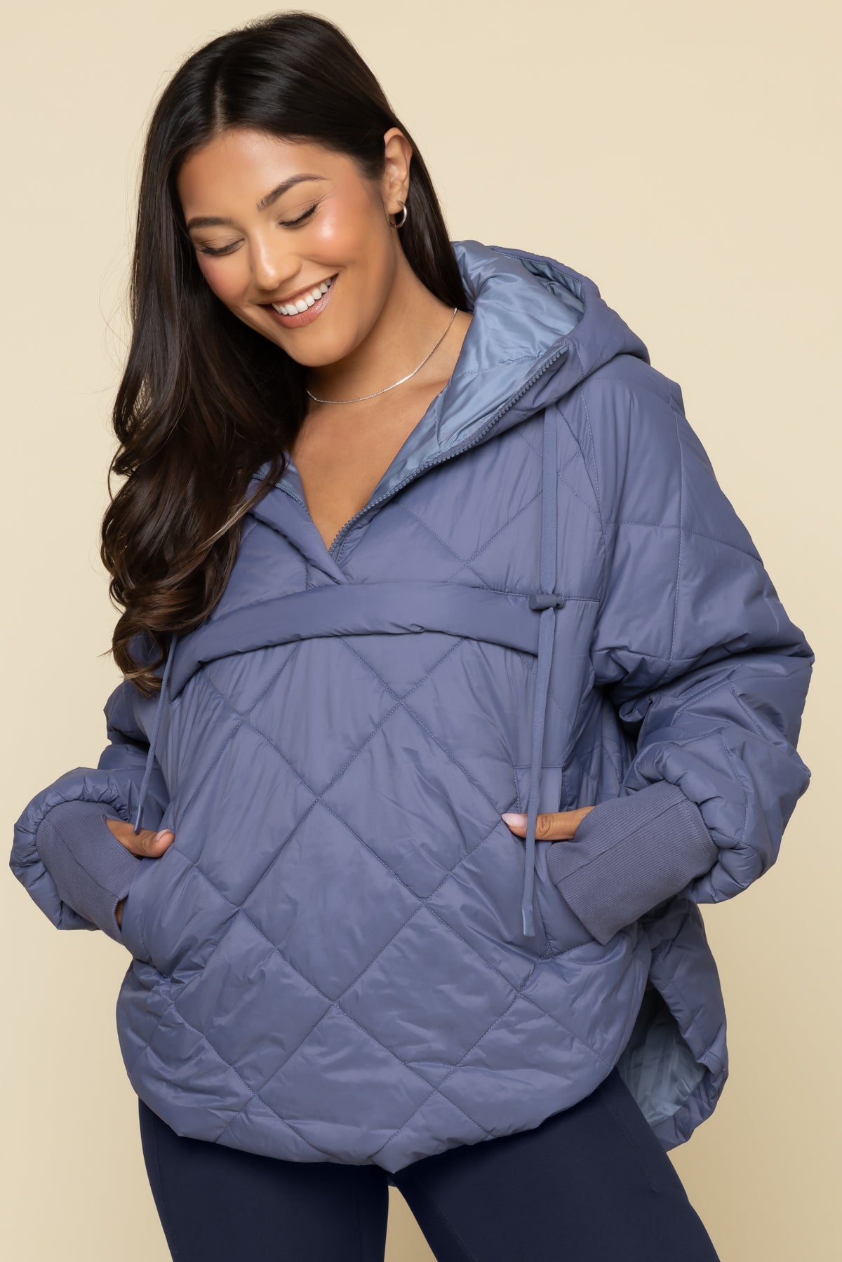 Pillow Packable Puffer Jacket - Americana Blue Cheap Sale 2025