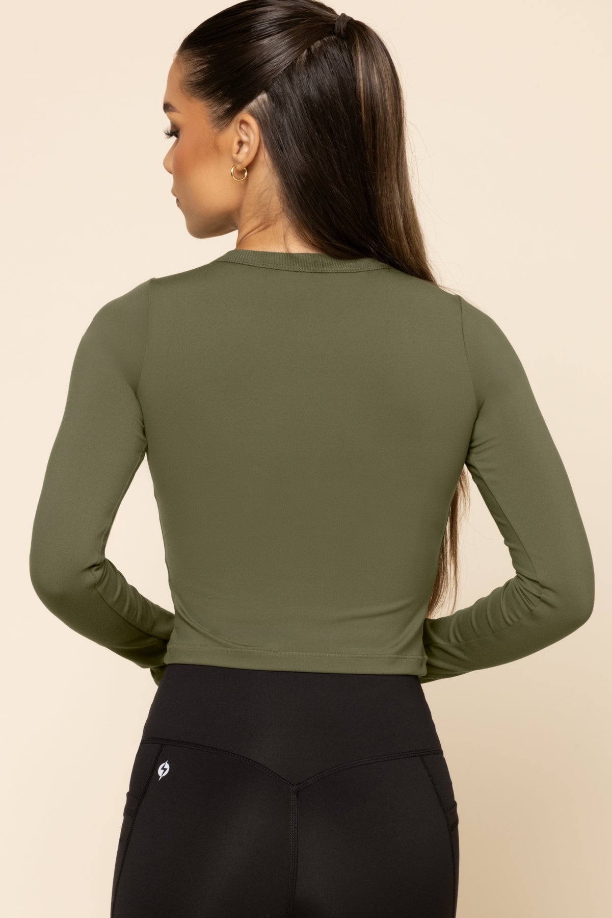 Call Me Baby Reversible Long Sleeve Top - Dark Olive Free Shipping Top Quality