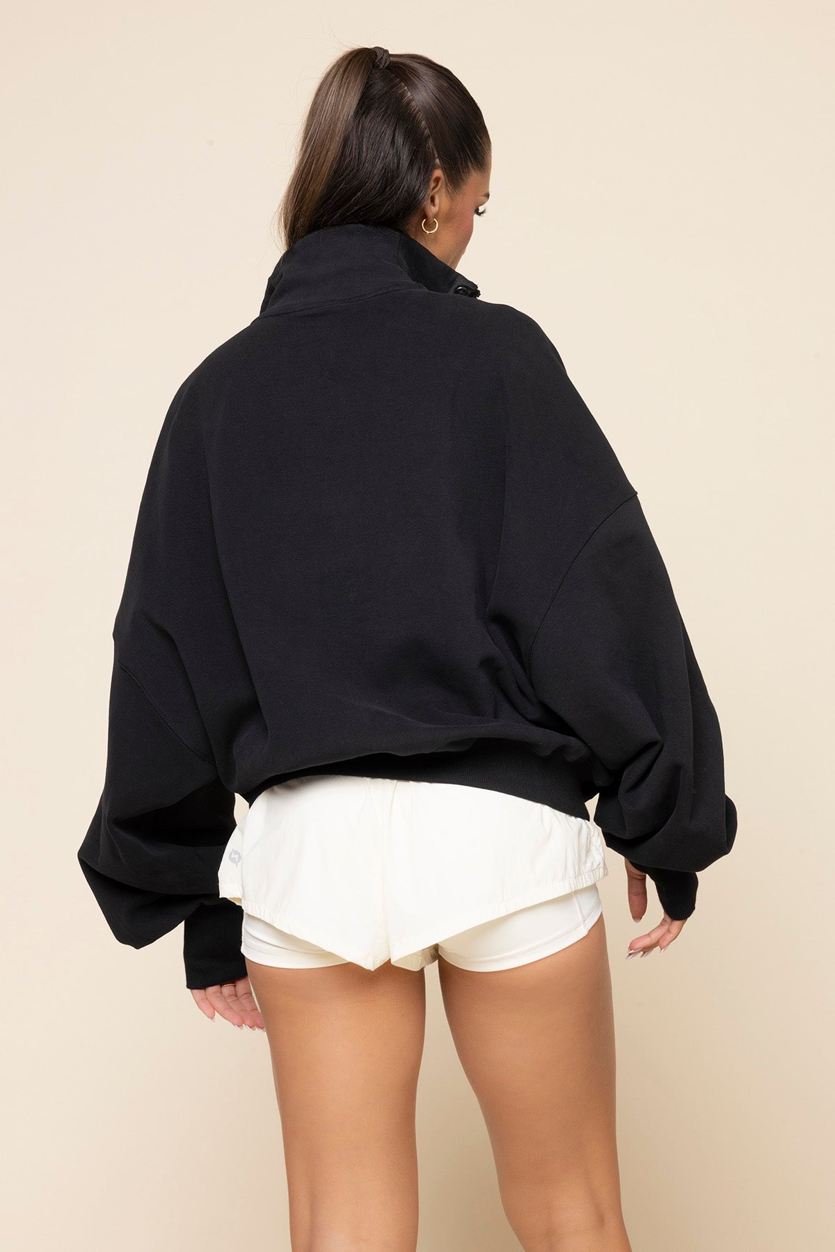 Ooey Gooey Half Zip Sweater - Black 100% Original Sale Online