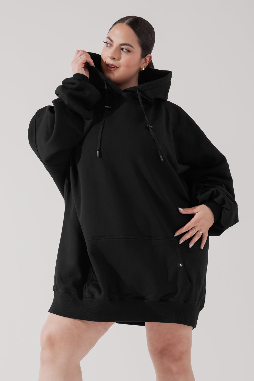 Long Cloud Hoodie - Black Free Shipping Recommend