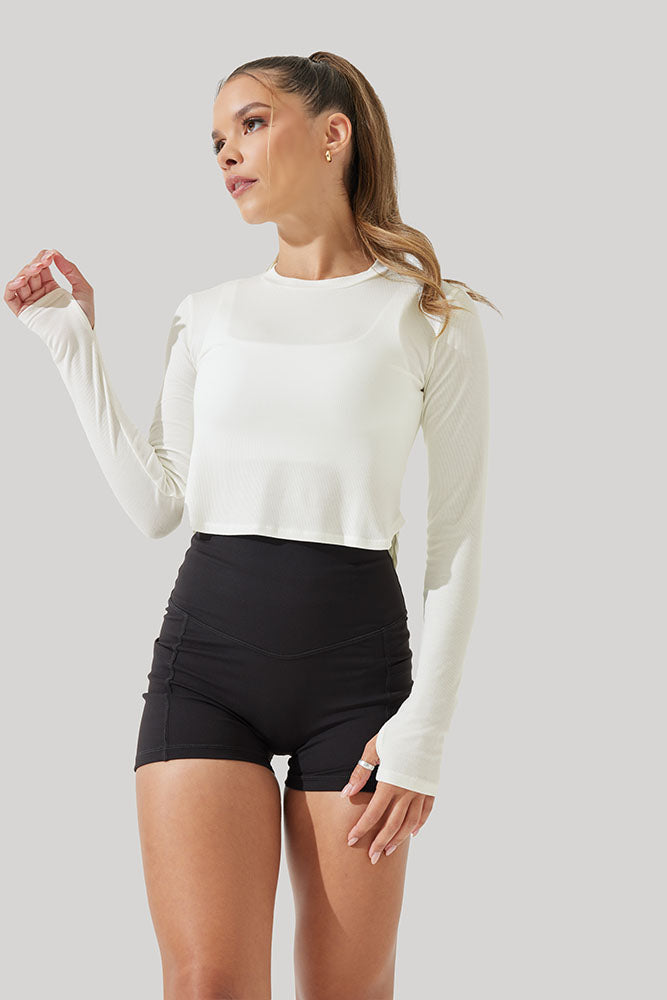 Refine Long Sleeve Top - Coconut Cream Sale In China