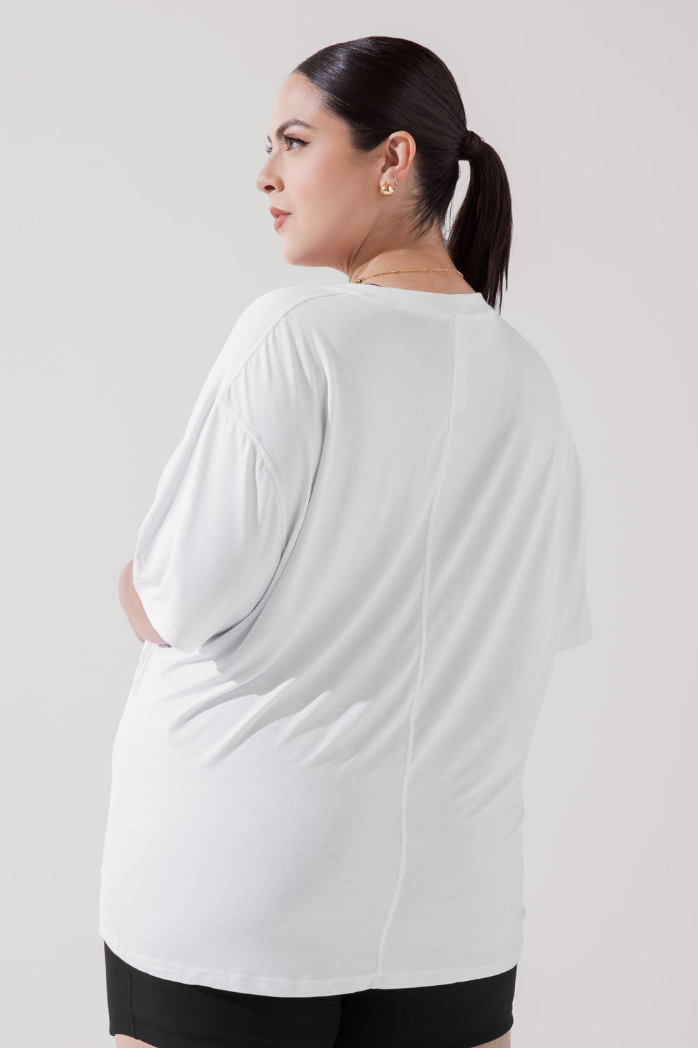 Daring Deep V Tee - White Cheap Manchester