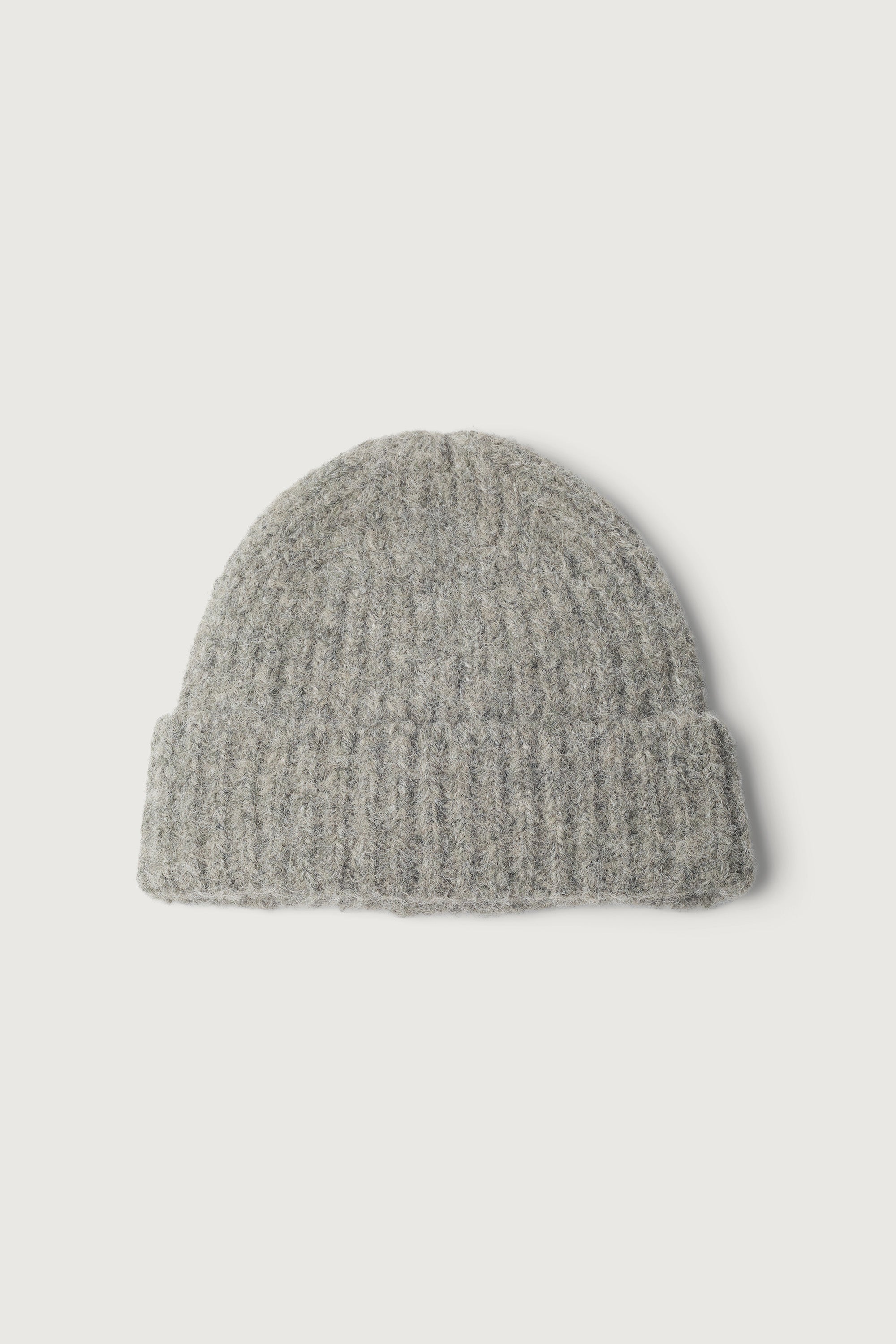 WOOL BLEND RIBBED BEANIE Looking For