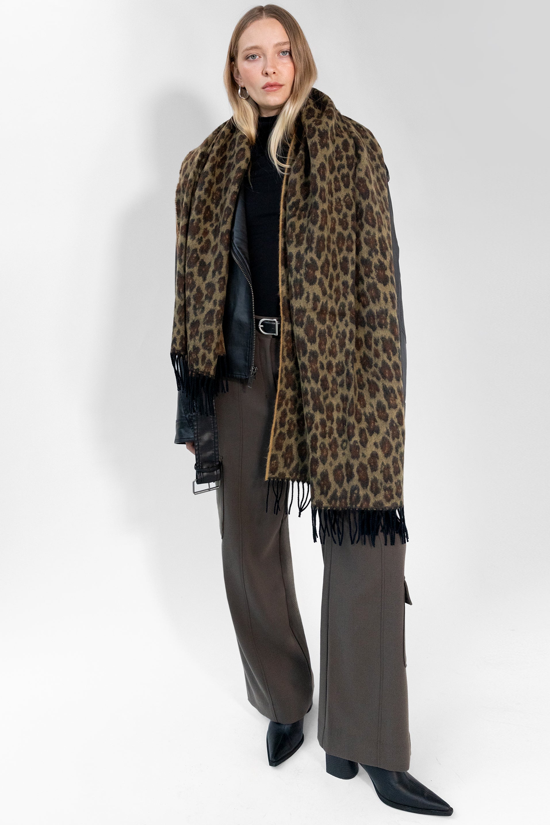 LEOPARD PRINT SCARF Cheap Professional