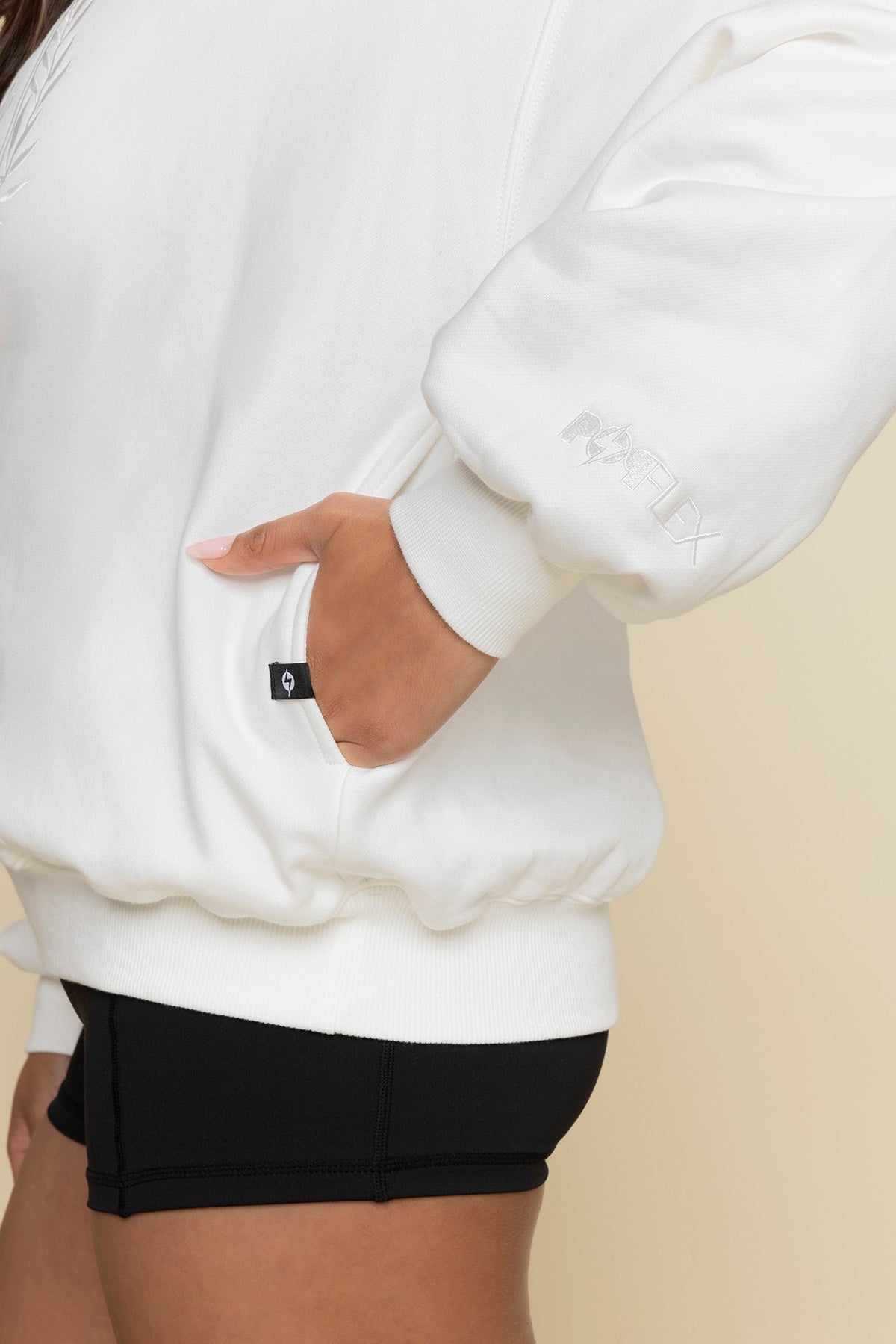 POPFLEX Active Club Cloud Crewneck Sweater - White Store Sale Online