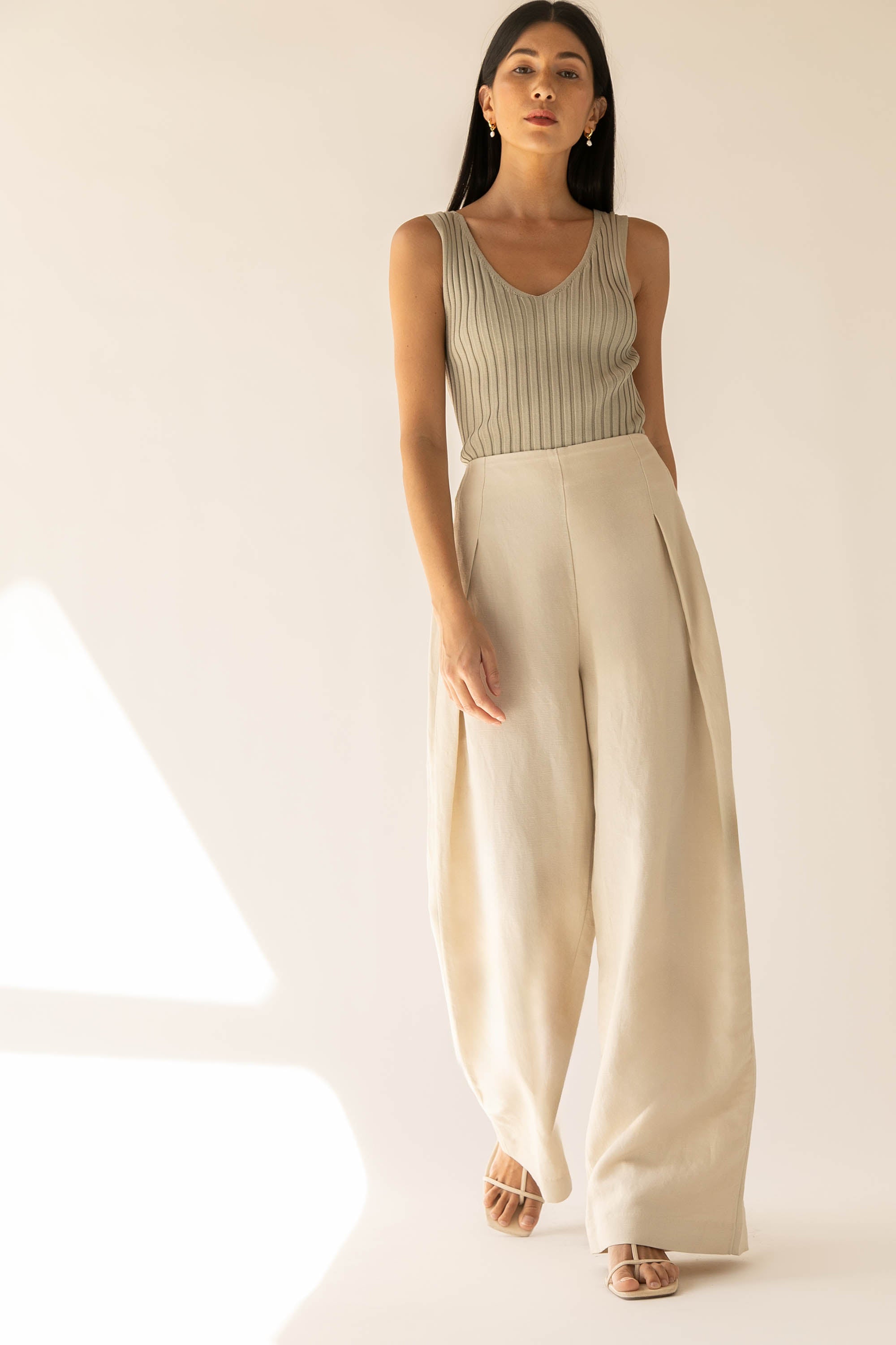 LINEN BLEND WIDE LEG DRESS PANT Release Dates