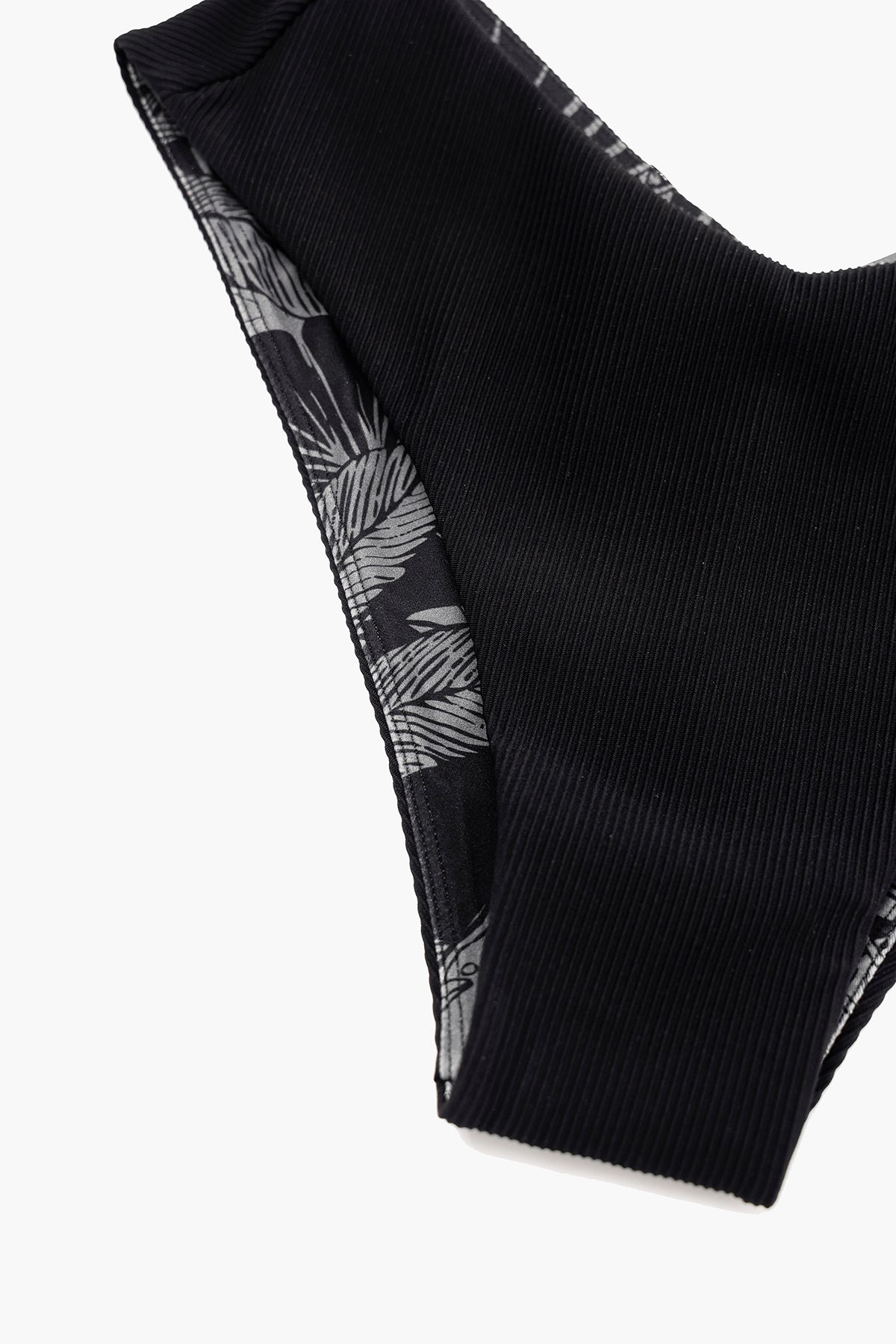 Low Tide Super Cheeky Bikini Bottom - Black Rib Cheap New Arrival