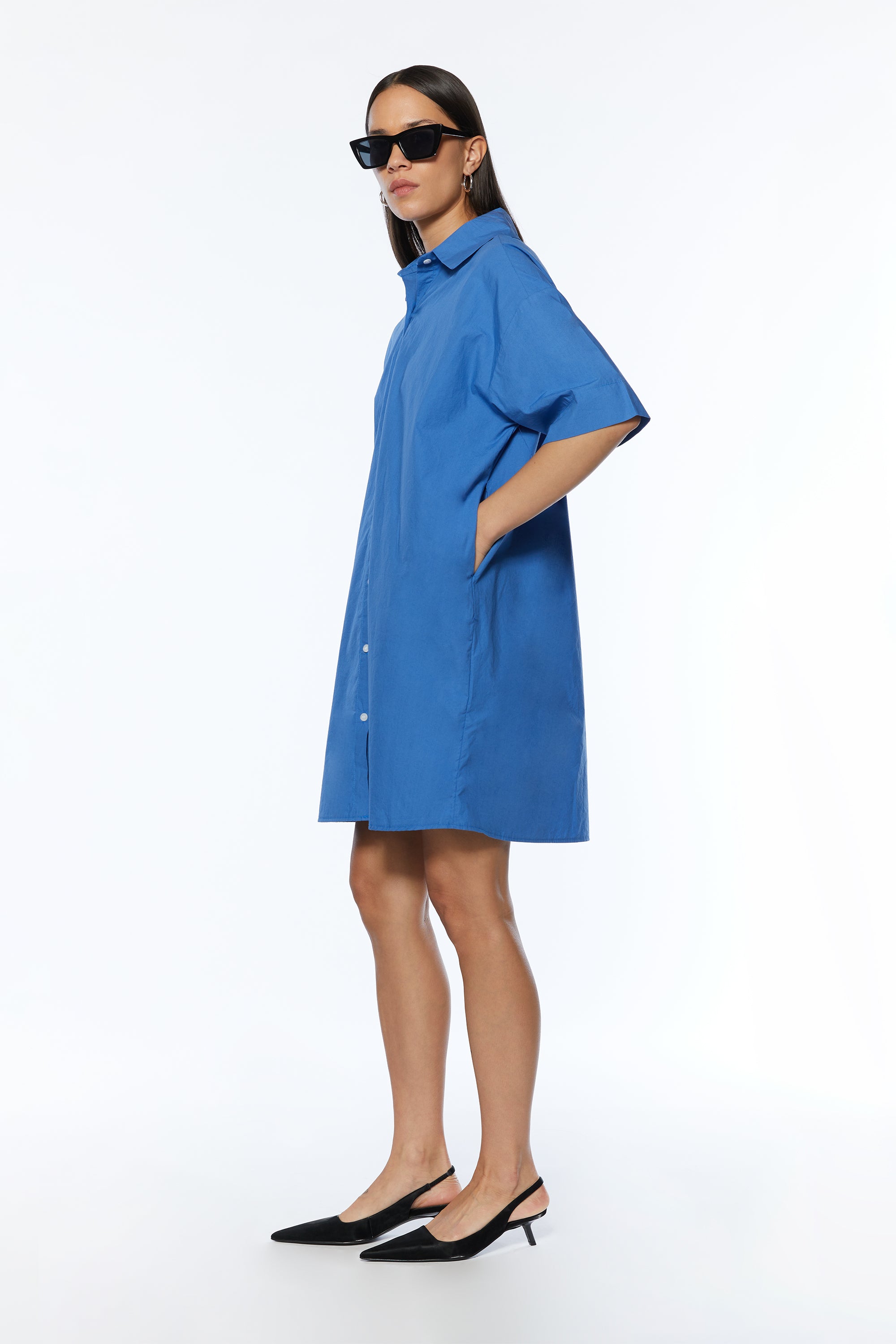 SHORT SLEEVE SHIRT DRESS Purchase Cheap Pice