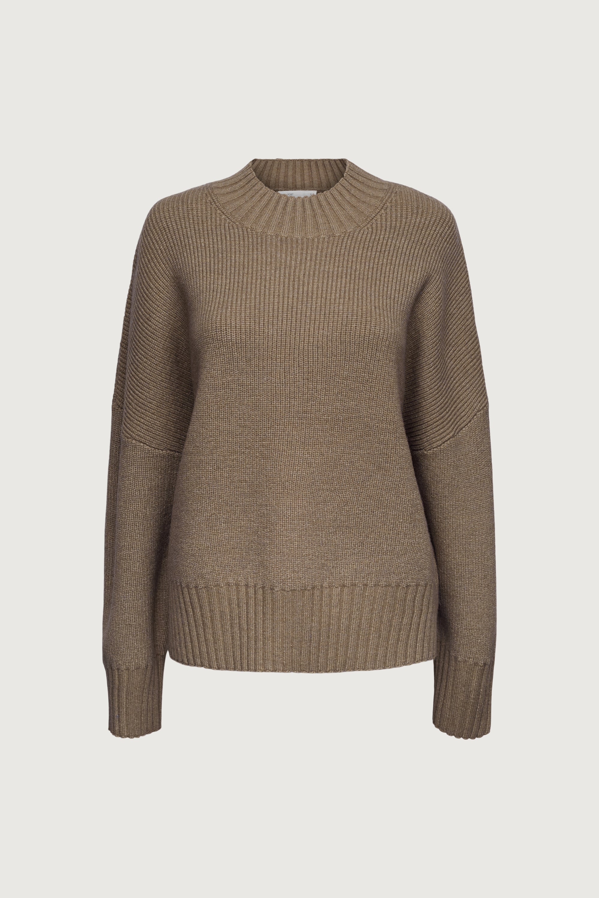 OVERSIZED WIDE-RIBBED TRIM SWEATER Discount Footaction