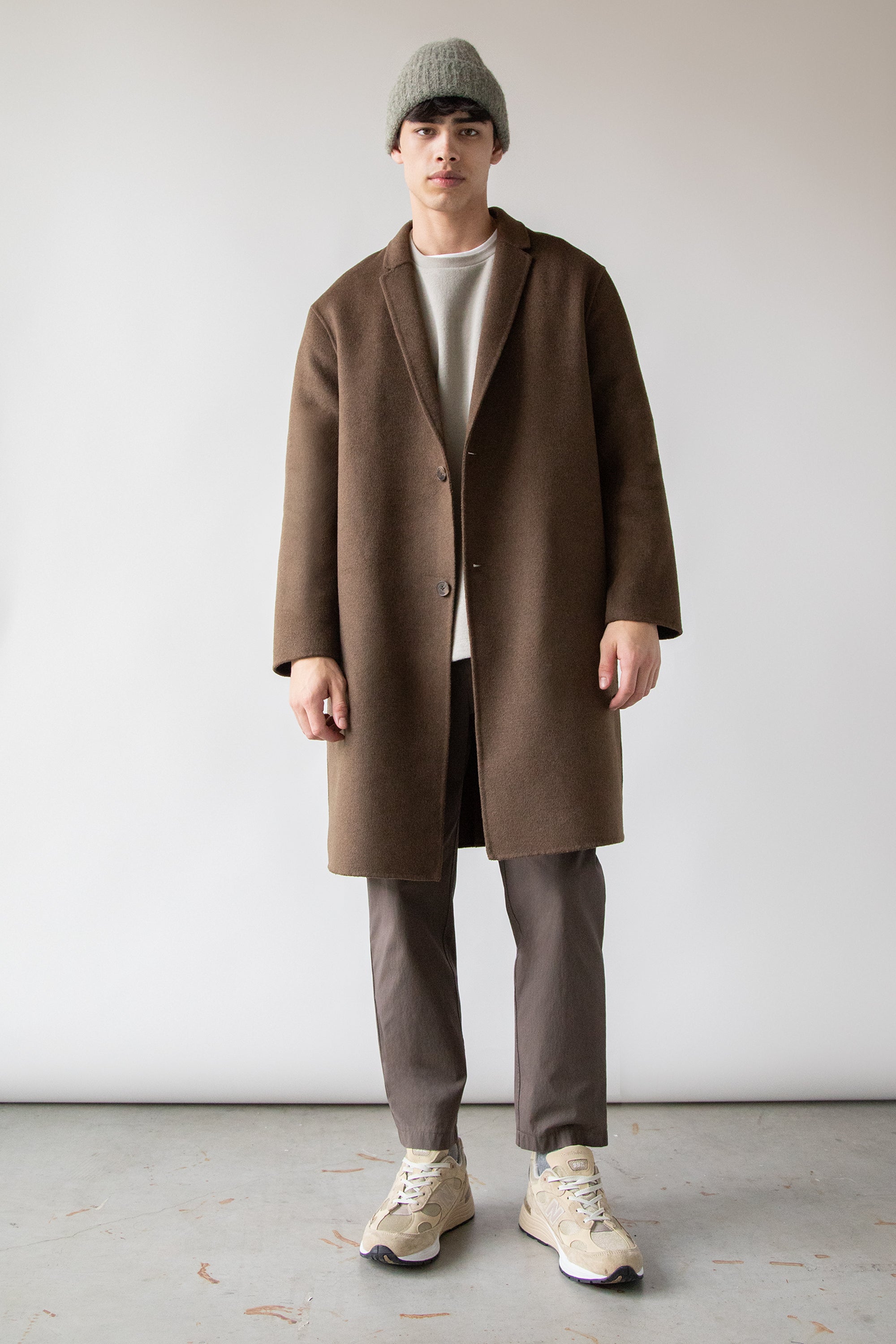 DOUBLE-FACED WOOL BLEND COAT Geniue Stockist