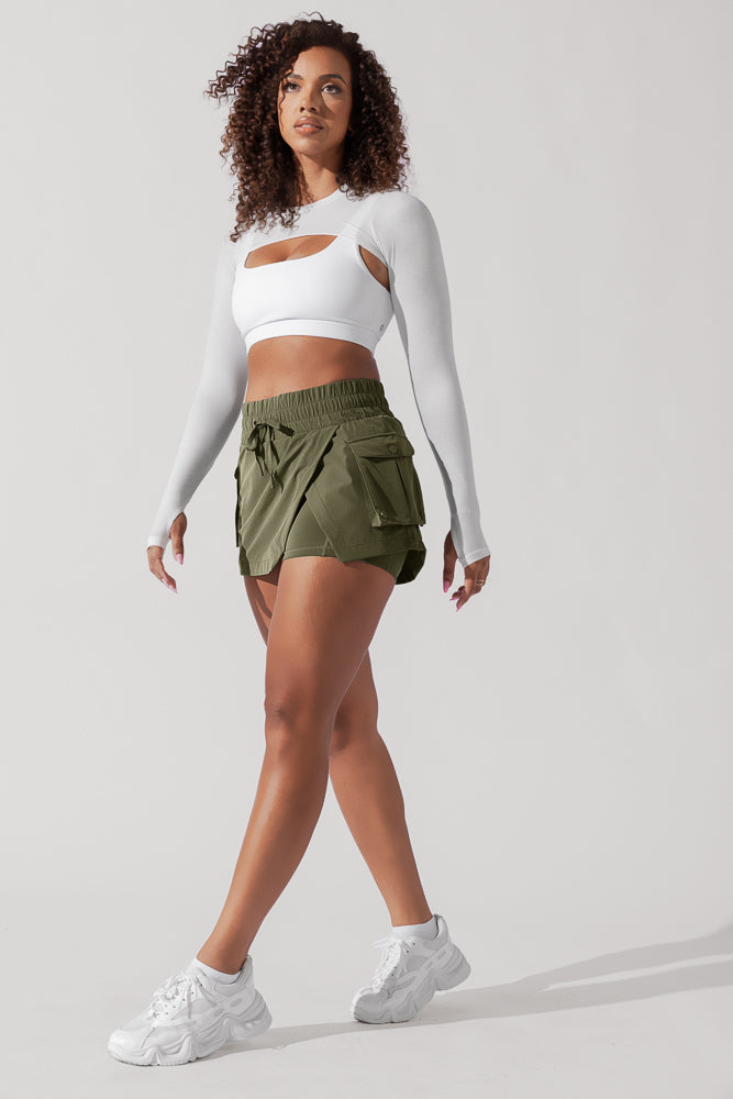 Hiking Superskort - Dark Olive Pre Order Online