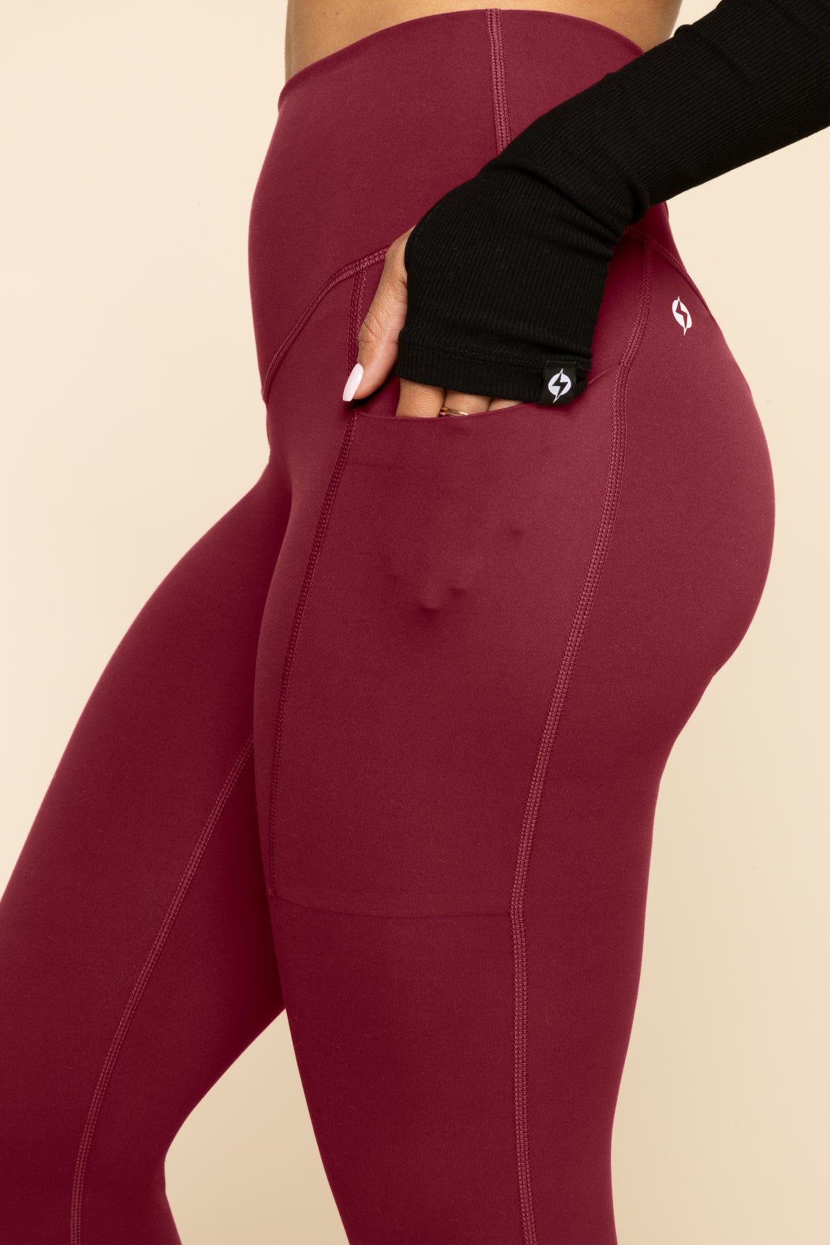 Supersculpt Leggings with Pockets - Crimson Clearance Store Sale Online