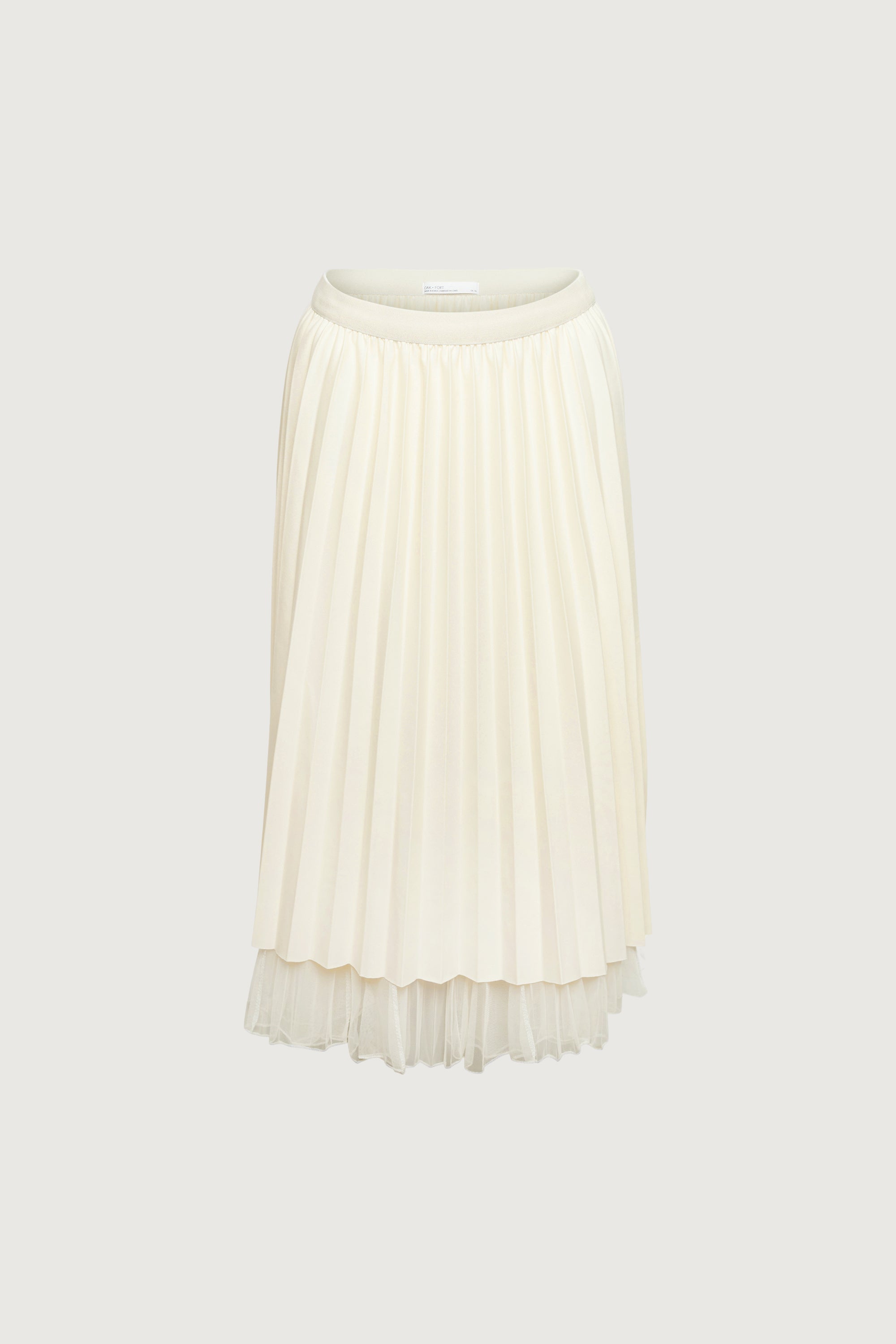 REVERSIBLE LAYERED PLEATED MIDI SKIRT With Paypal Free Shipping