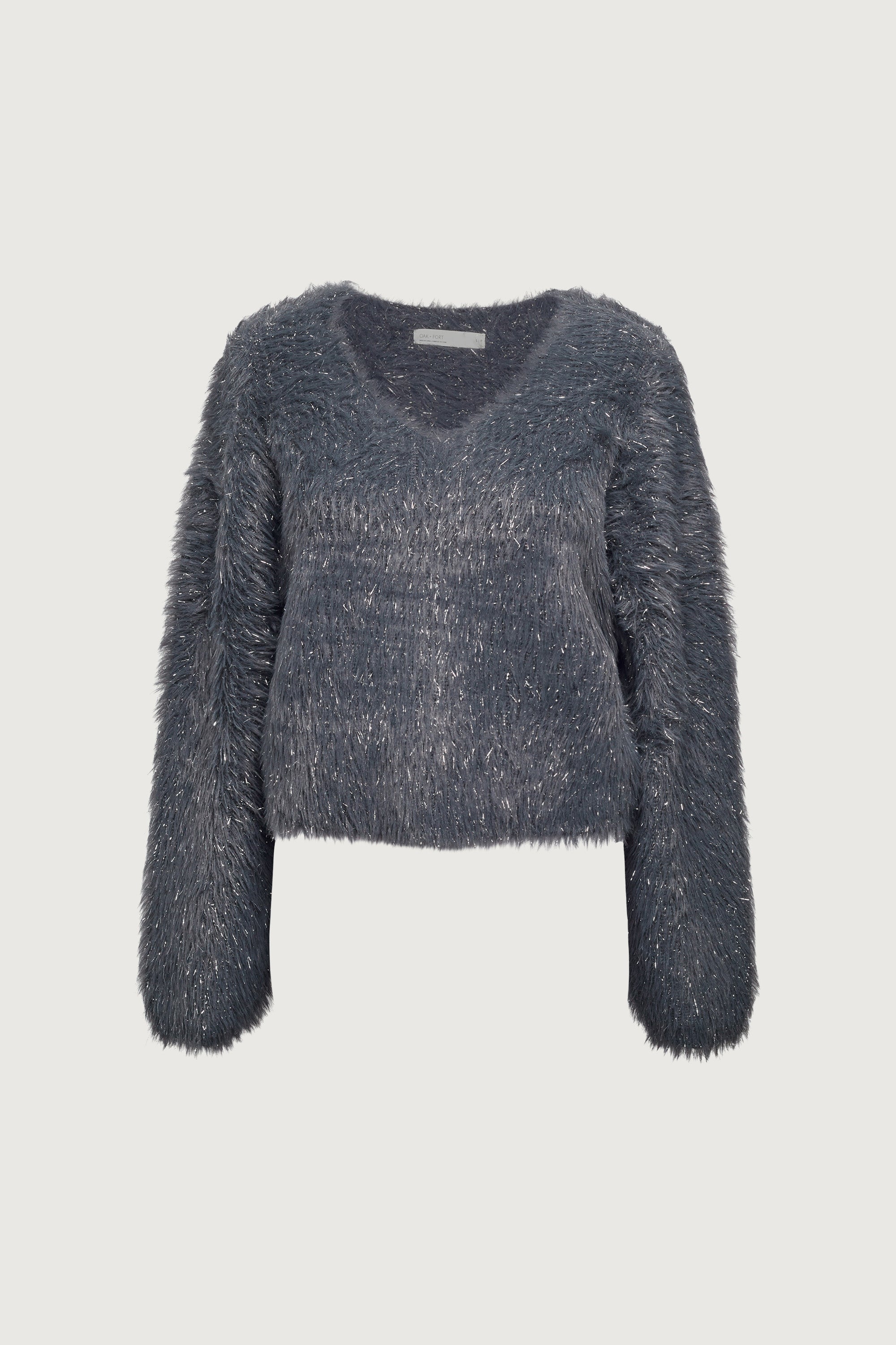 FUZZY METALLIC TINSEL SWEATER Buy Cheap Classic