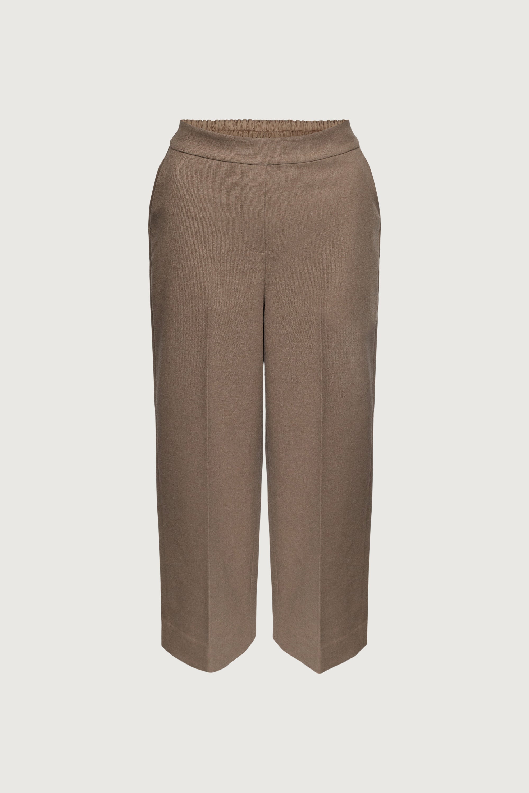 CROPPED HALF ELASTIC WAIST PANT Discount Looking For