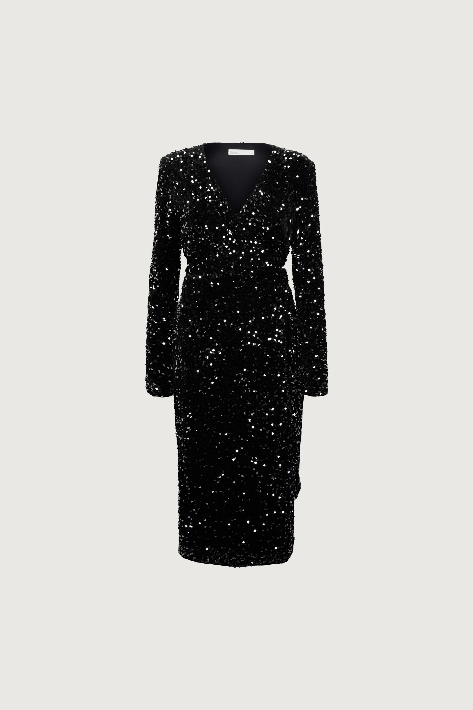 SEQUIN WRAP MIDI DRESS Cheap Sale Outlet