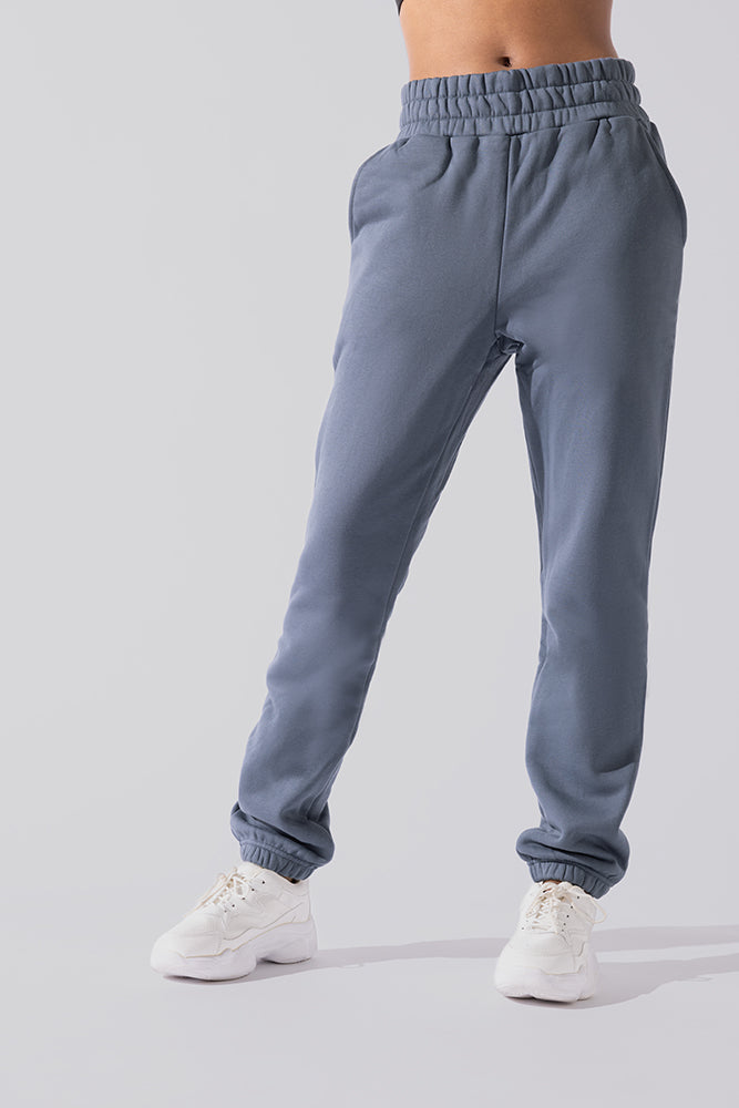 Cloud Rollover Sweatpant - Denim Blue Largest Supplier For Sale